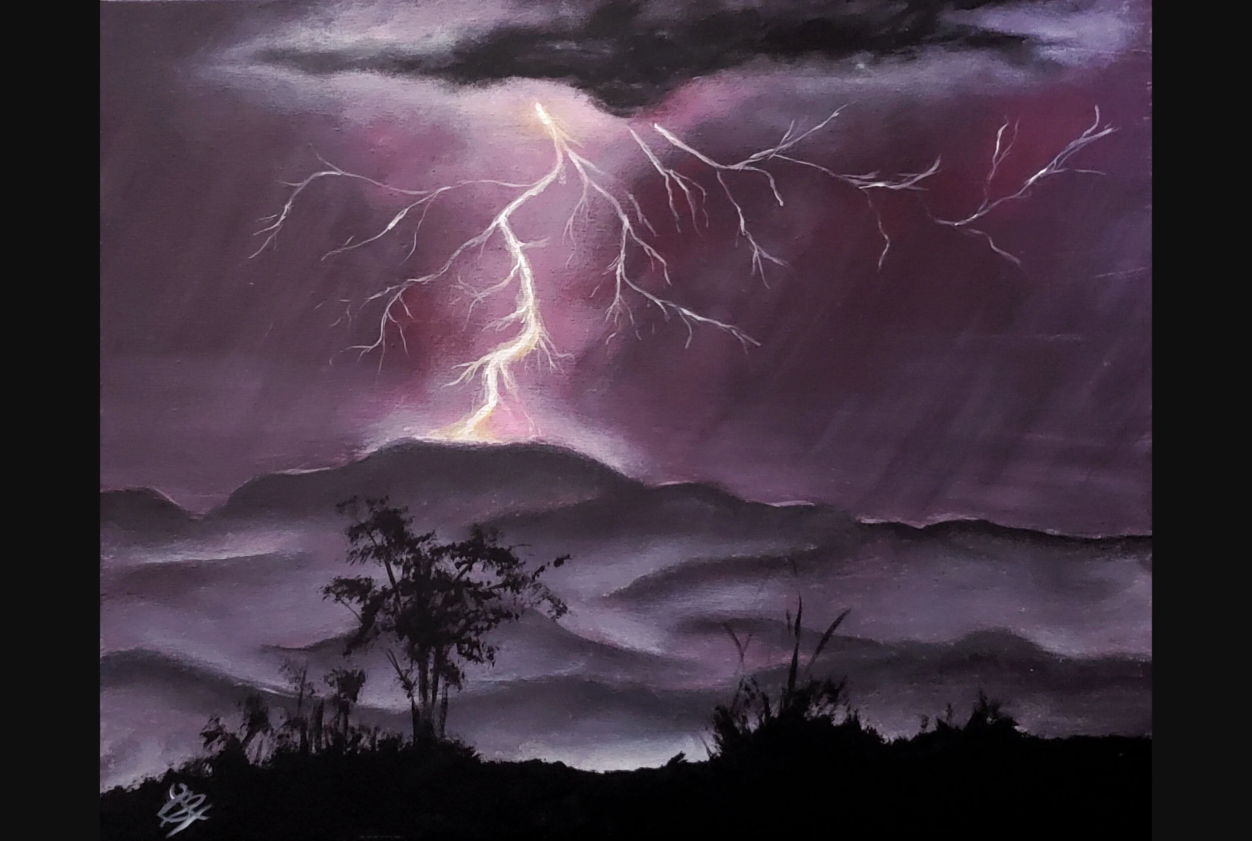 Lightning Over Mountain