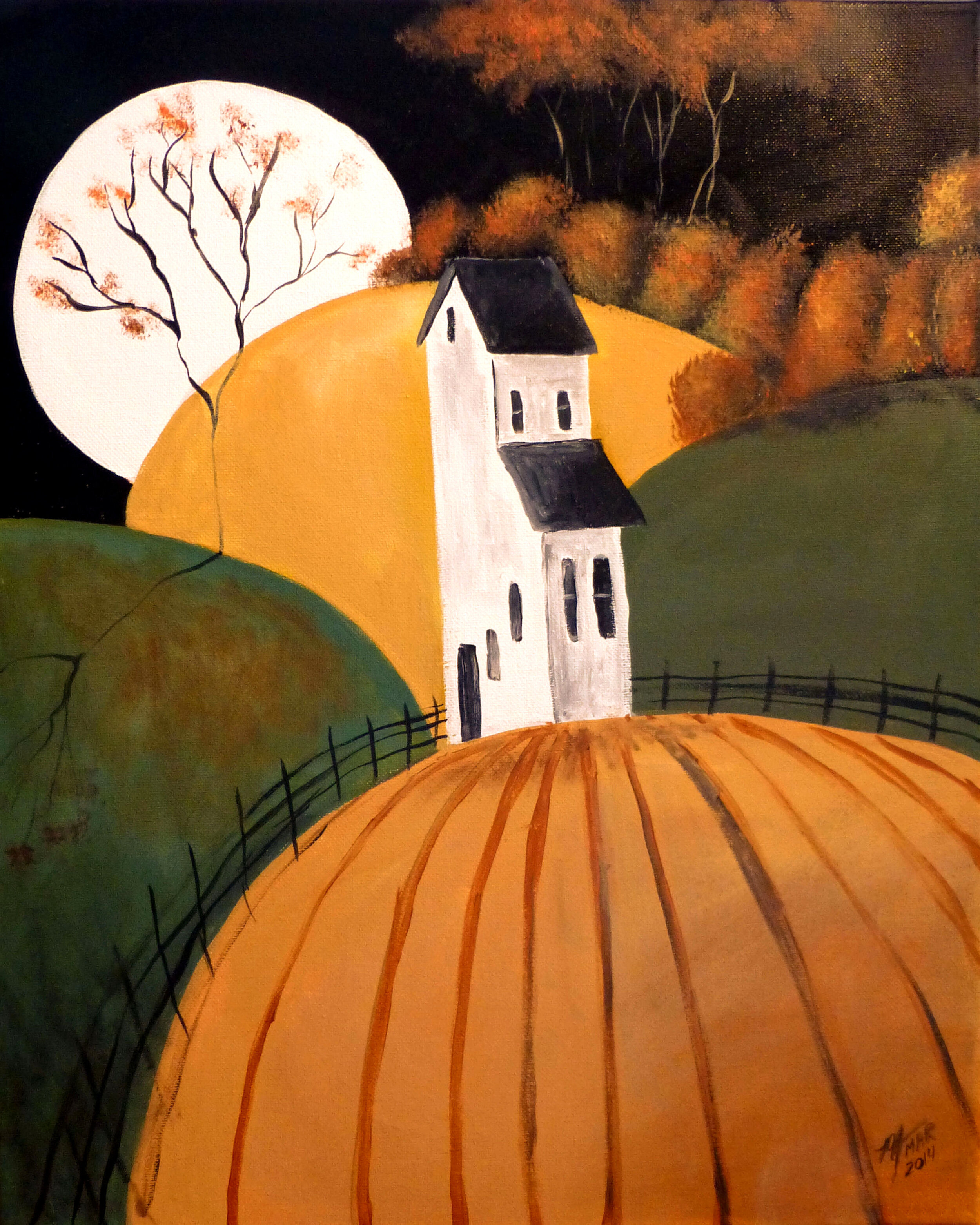 Farmhouse on Autumn Hill