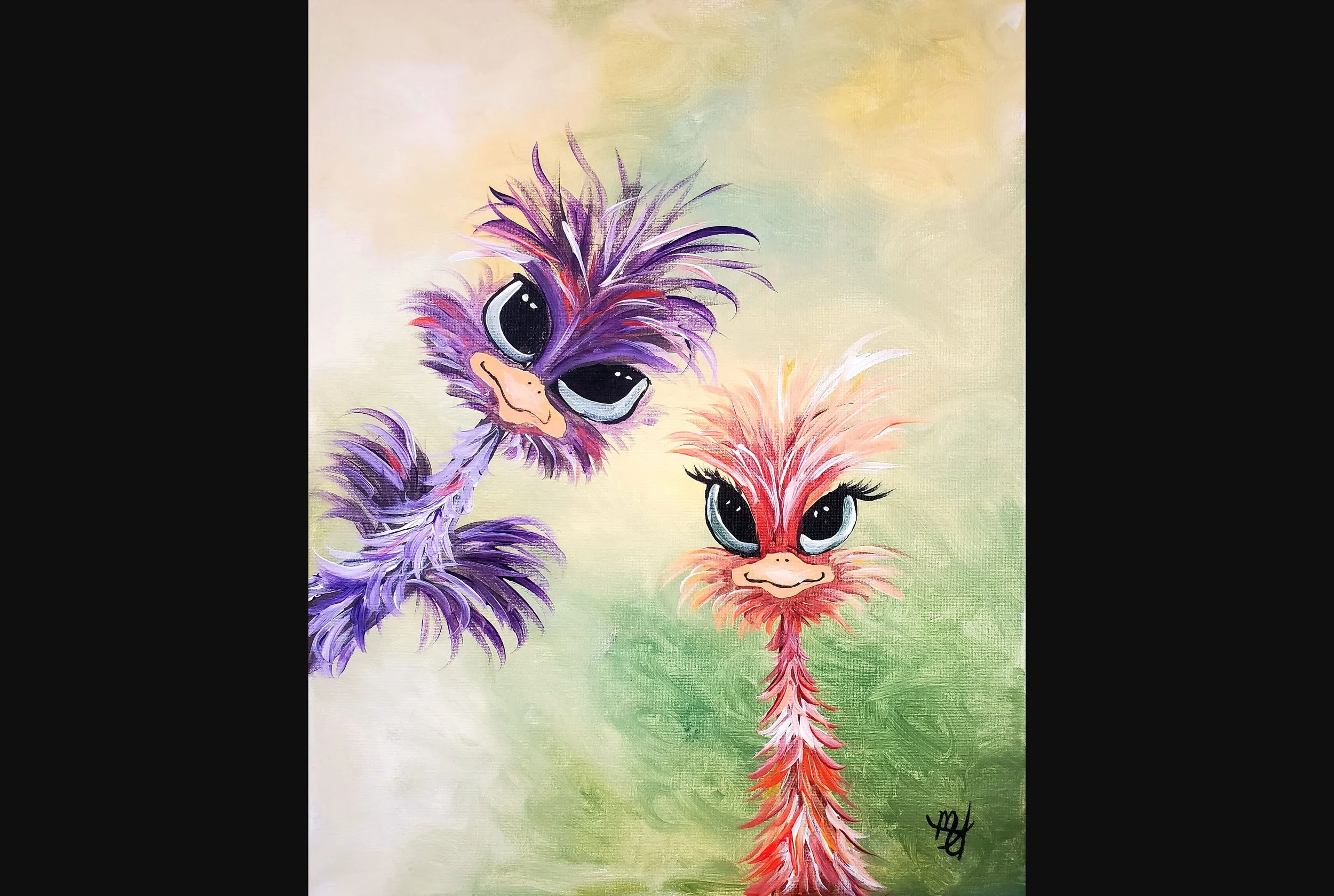 Adorable Ostriches