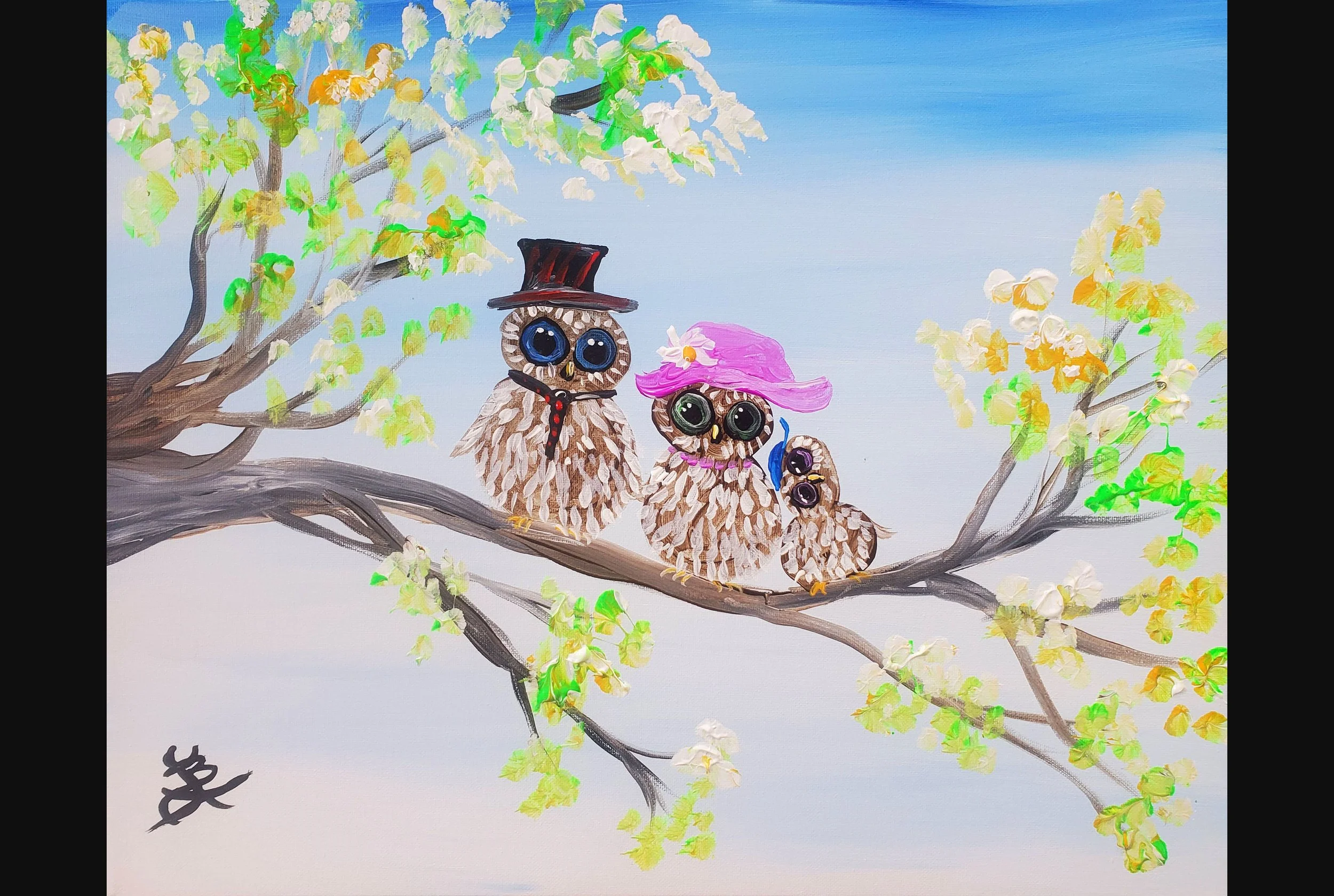Hootin' Owl Family