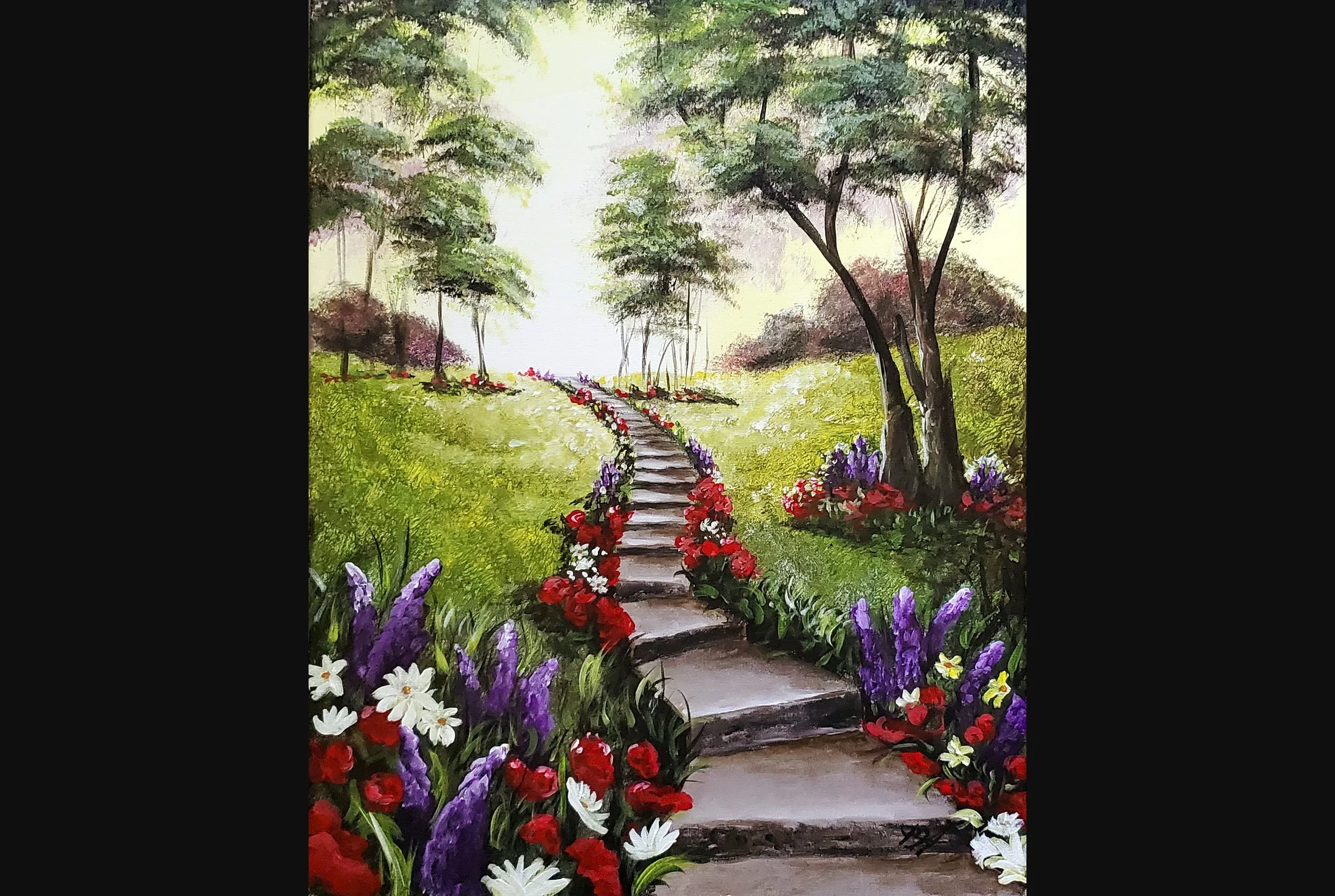 Summer Flower Stairway
