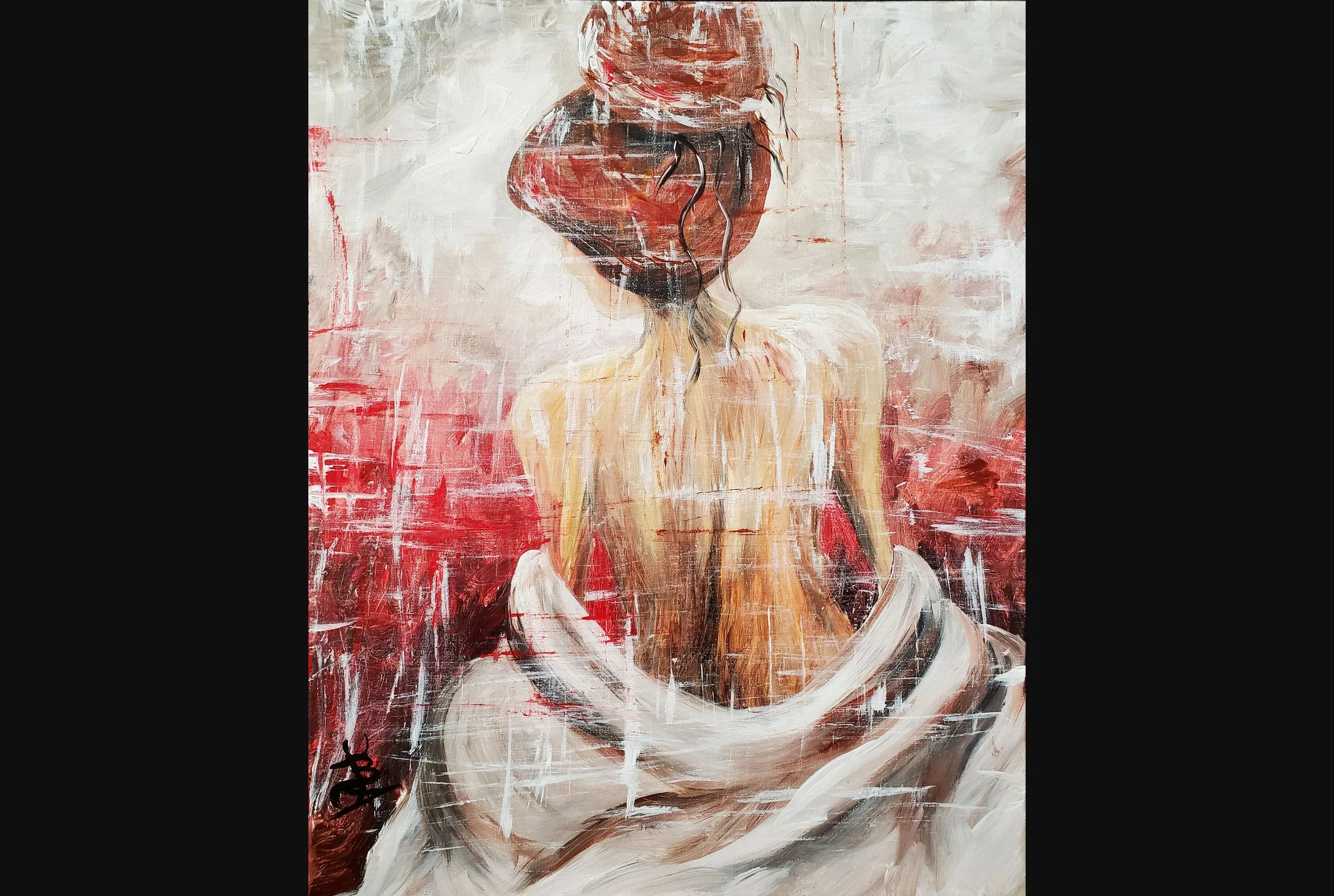 Abstract Woman Red
