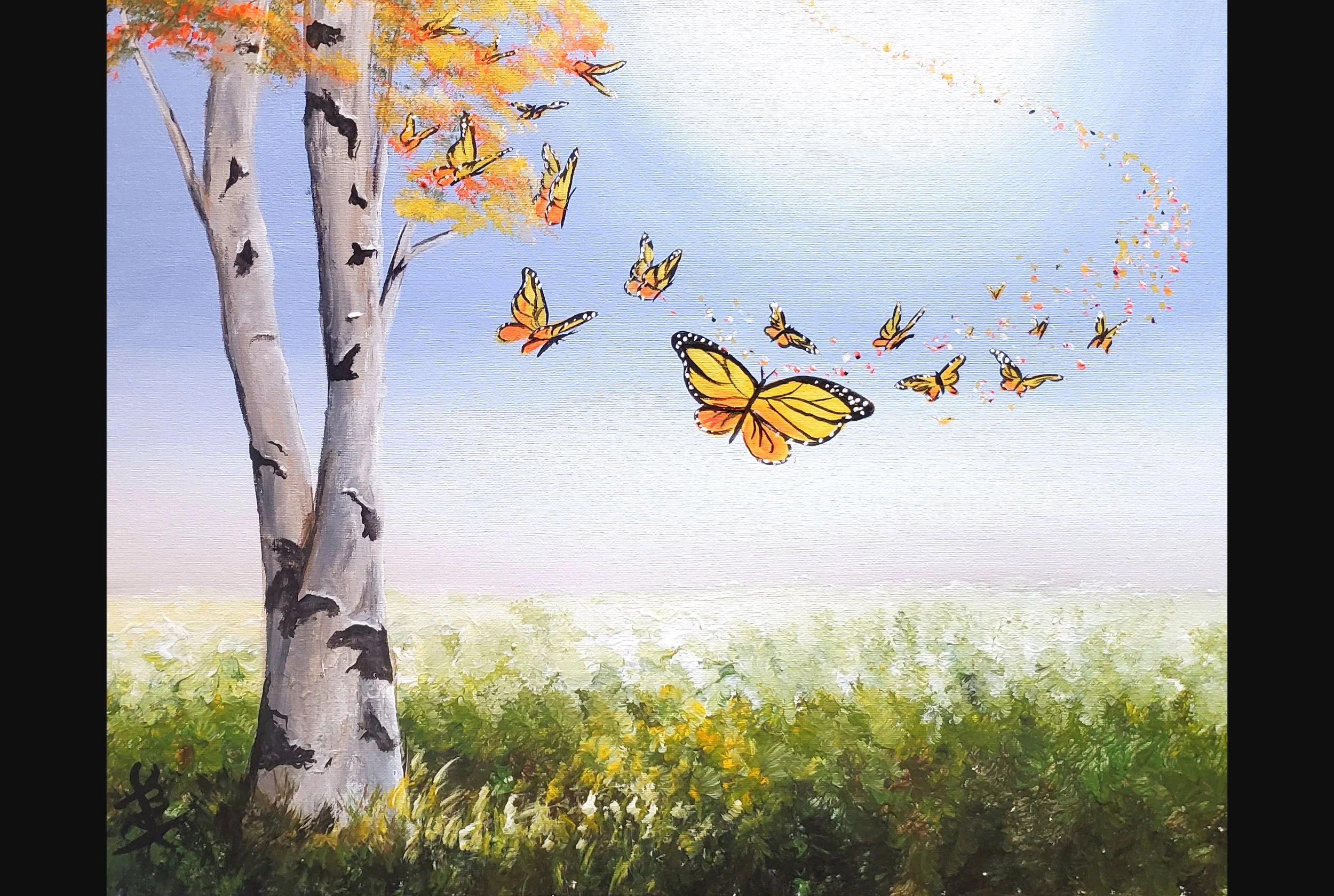 Butterfly Birch Tree