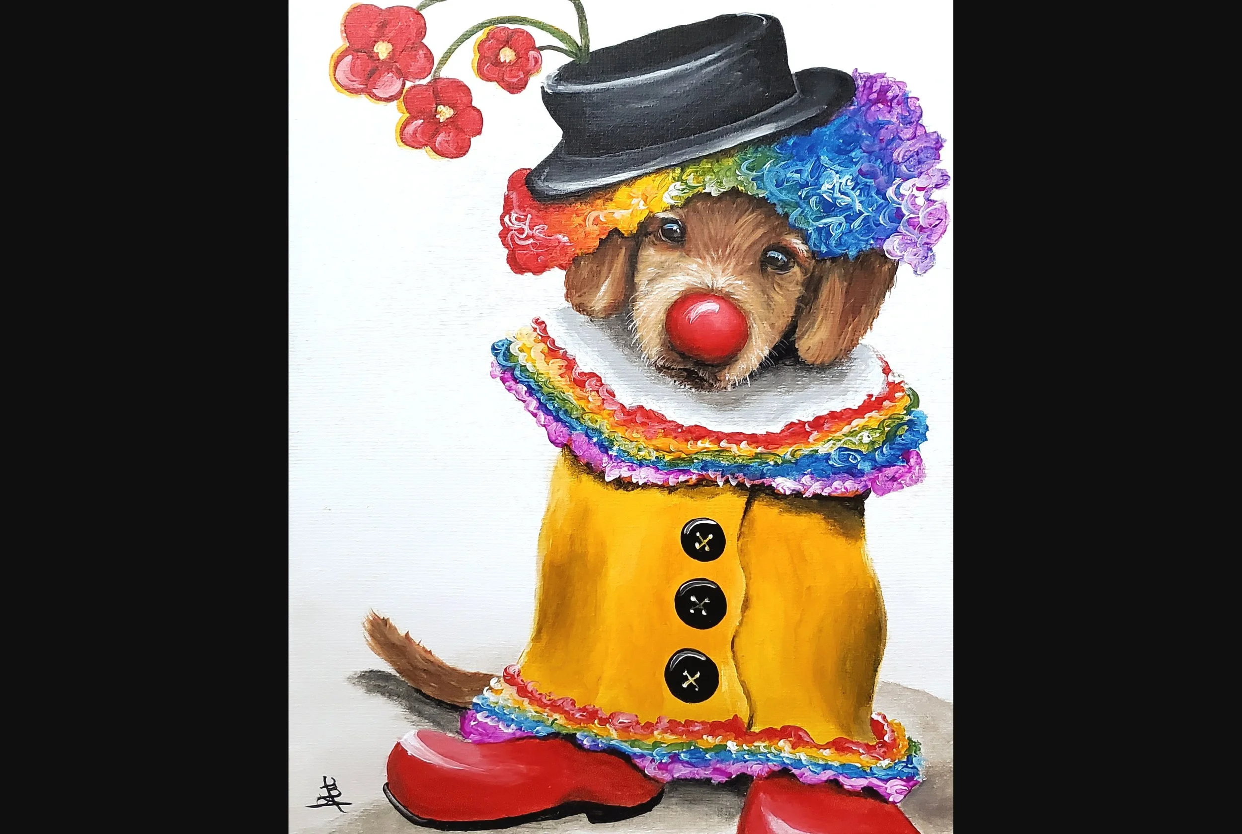 Puppy Clowning Around