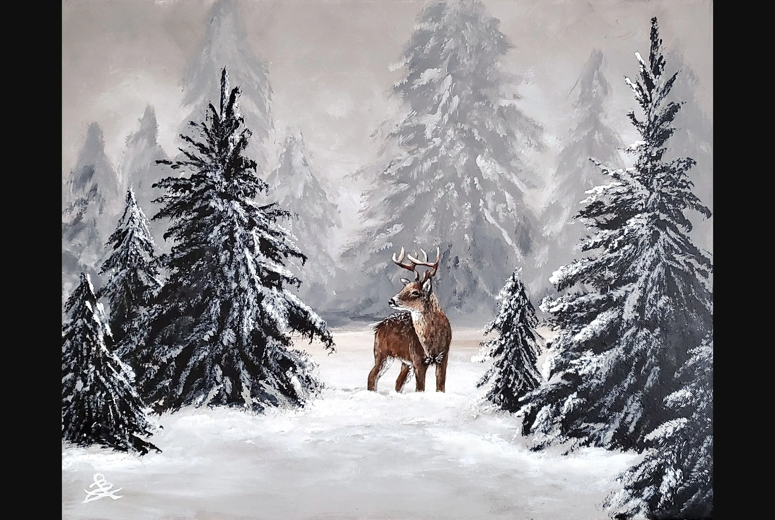 Deer in Winter