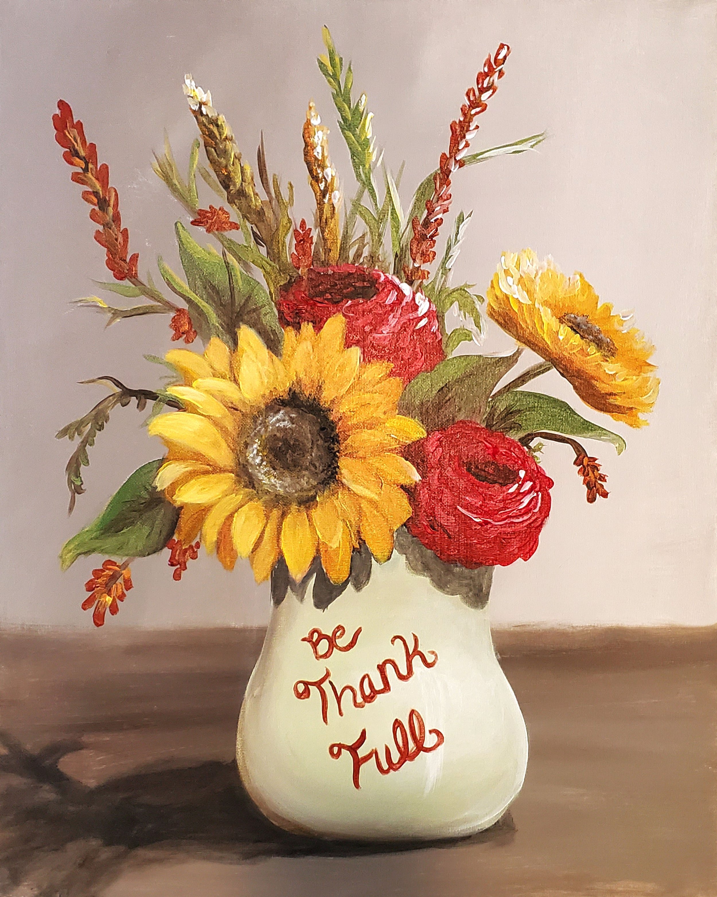 Thankful Flower Vase