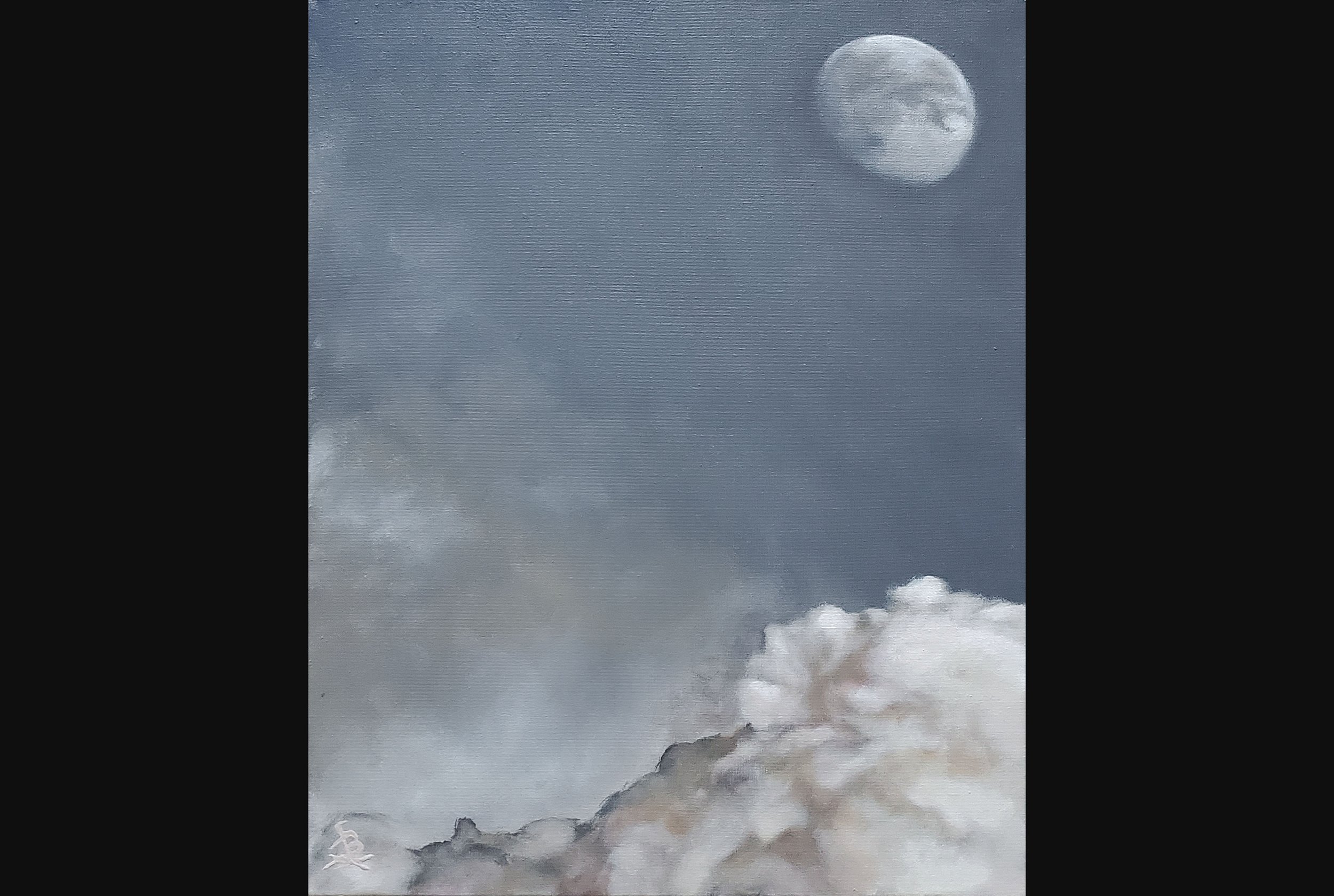 Storm Clouds and Moon