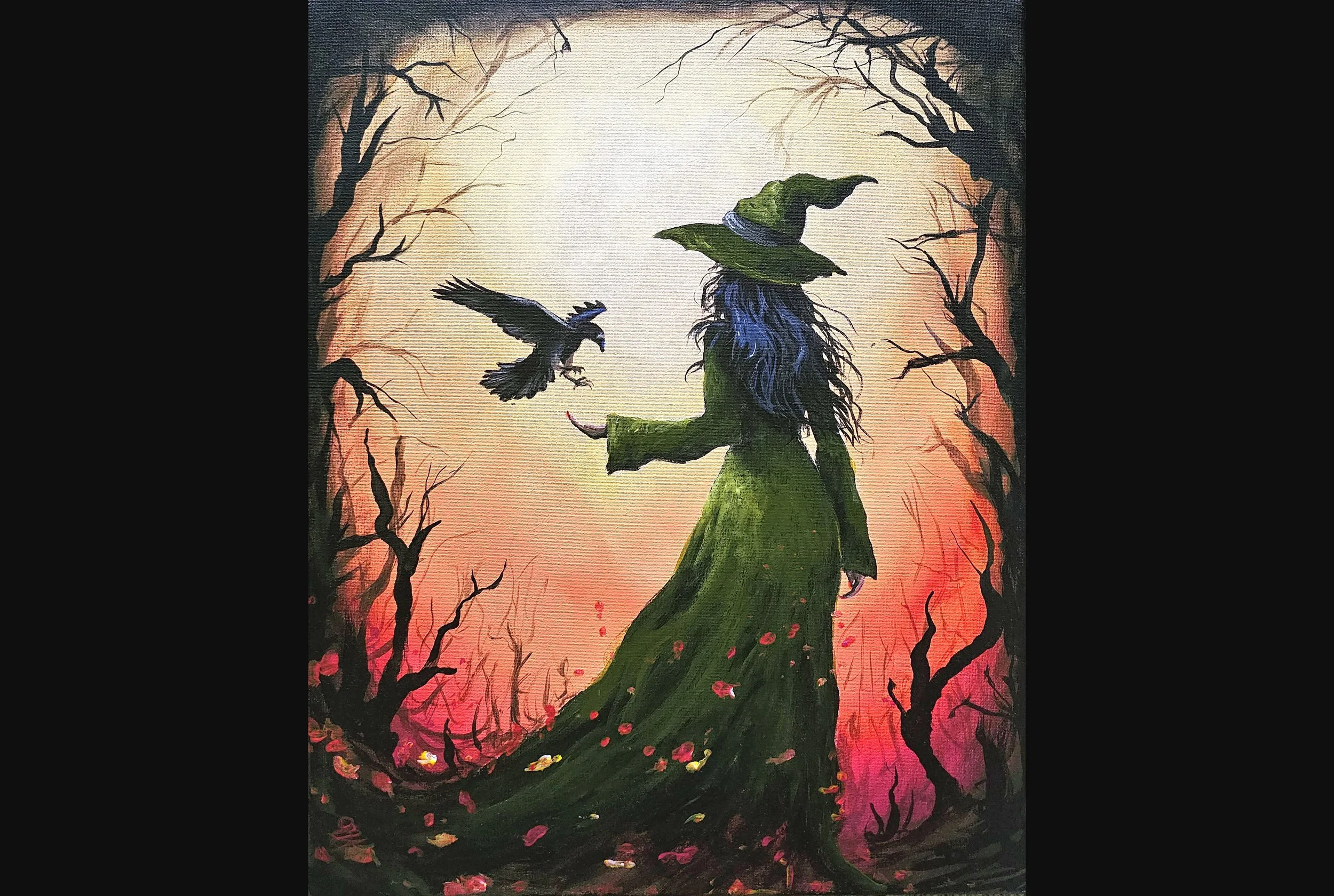 Crow with a Witch