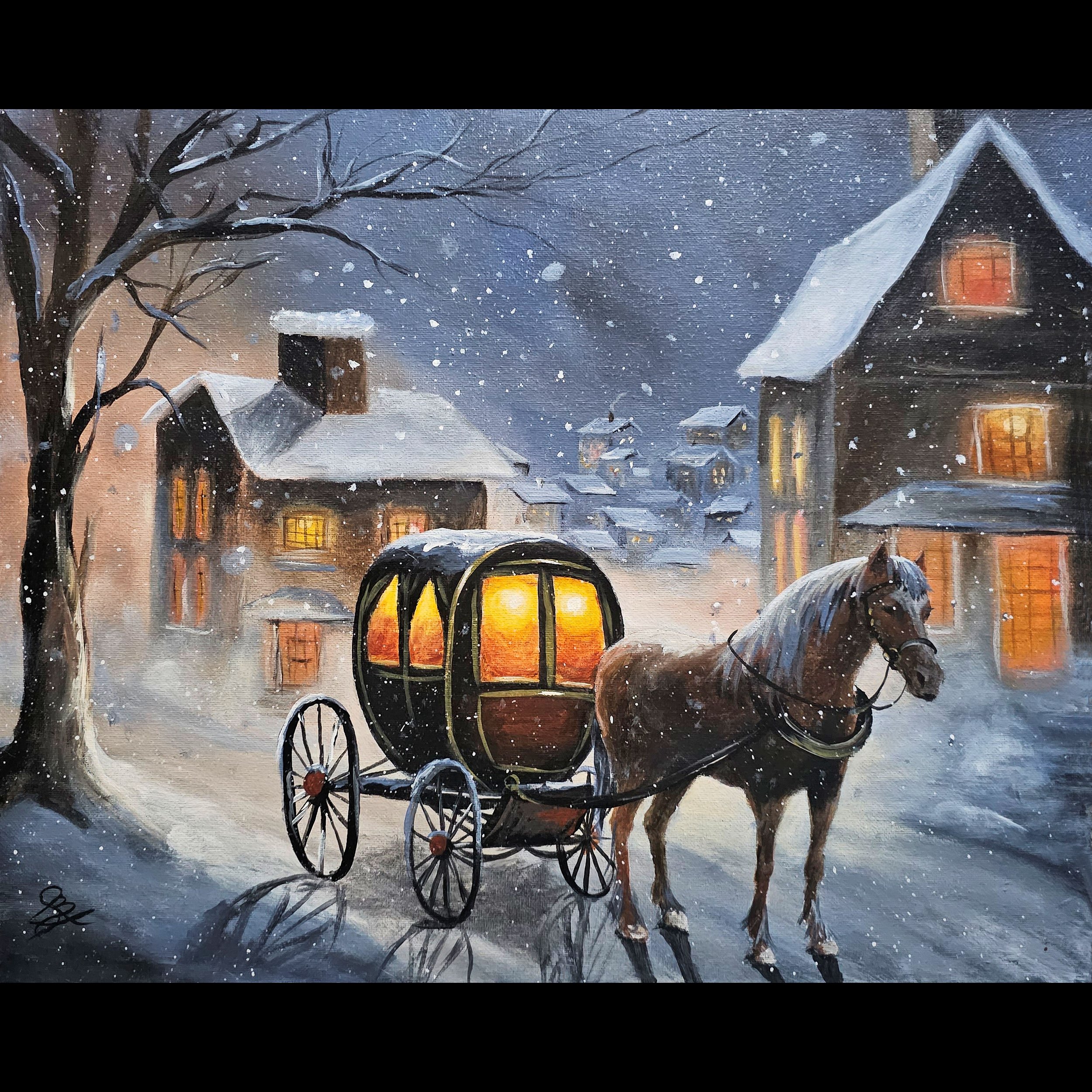 Winter Horse and Carriage