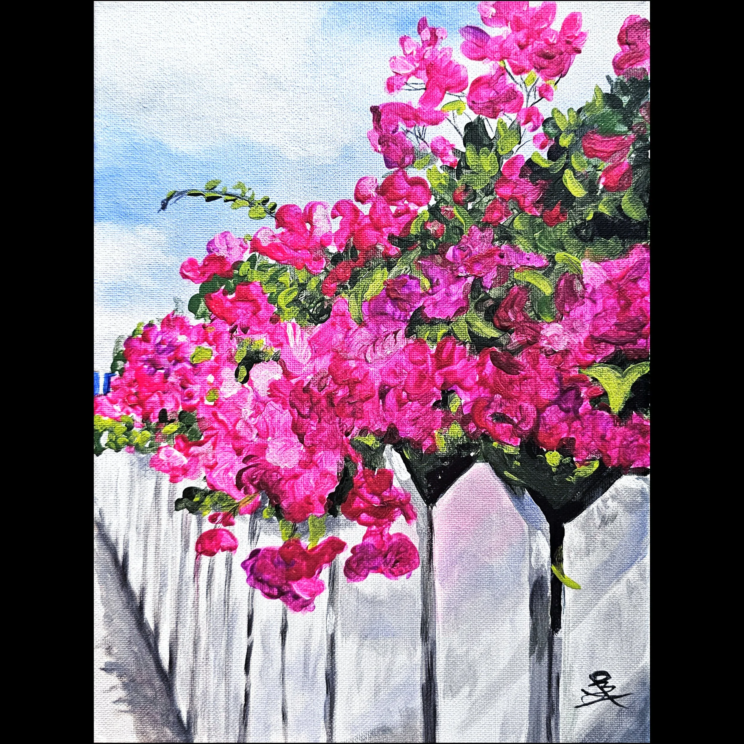 Spring Flower Fence