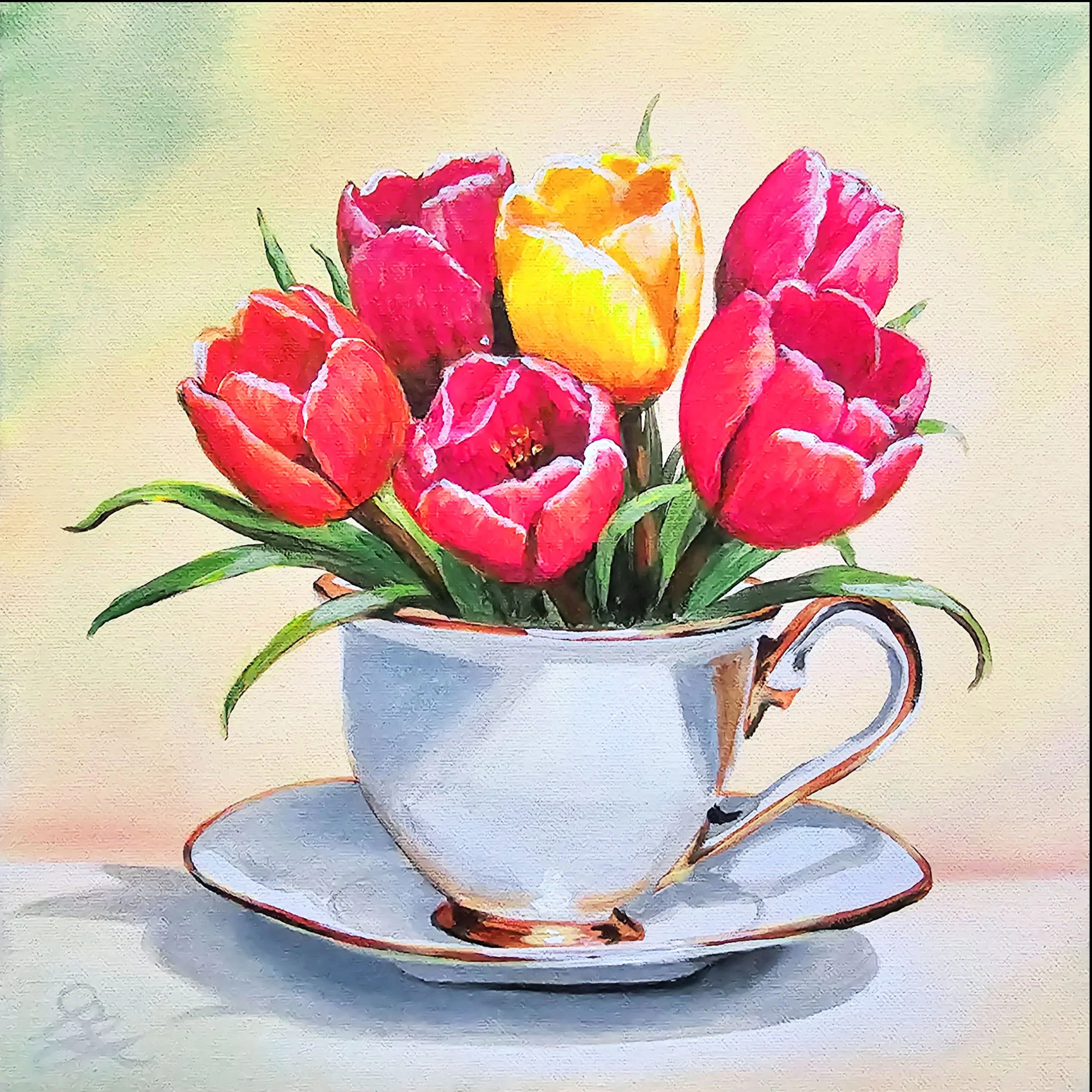 Tulips and Teacup