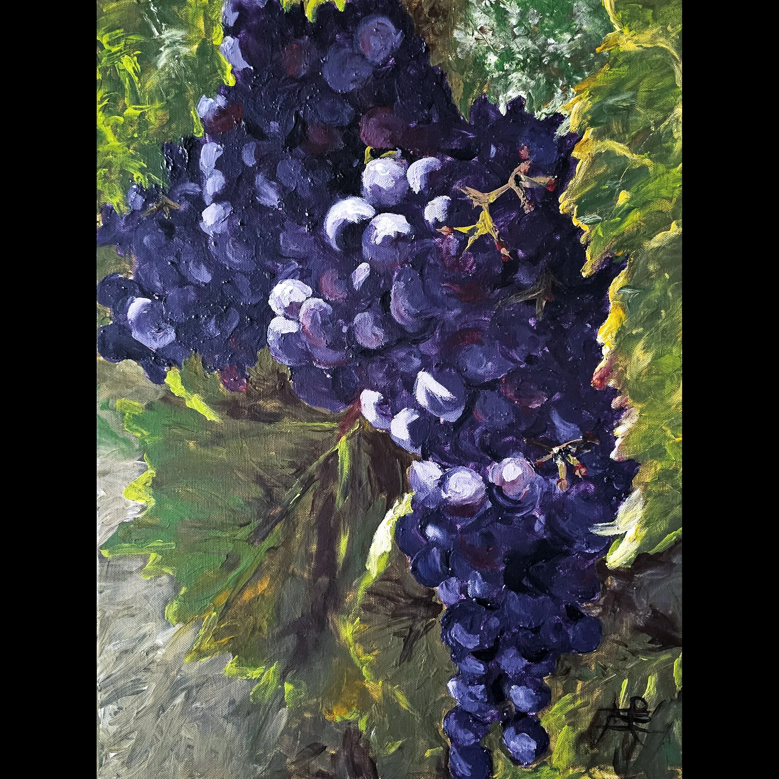 Grape Vine Finger Painting