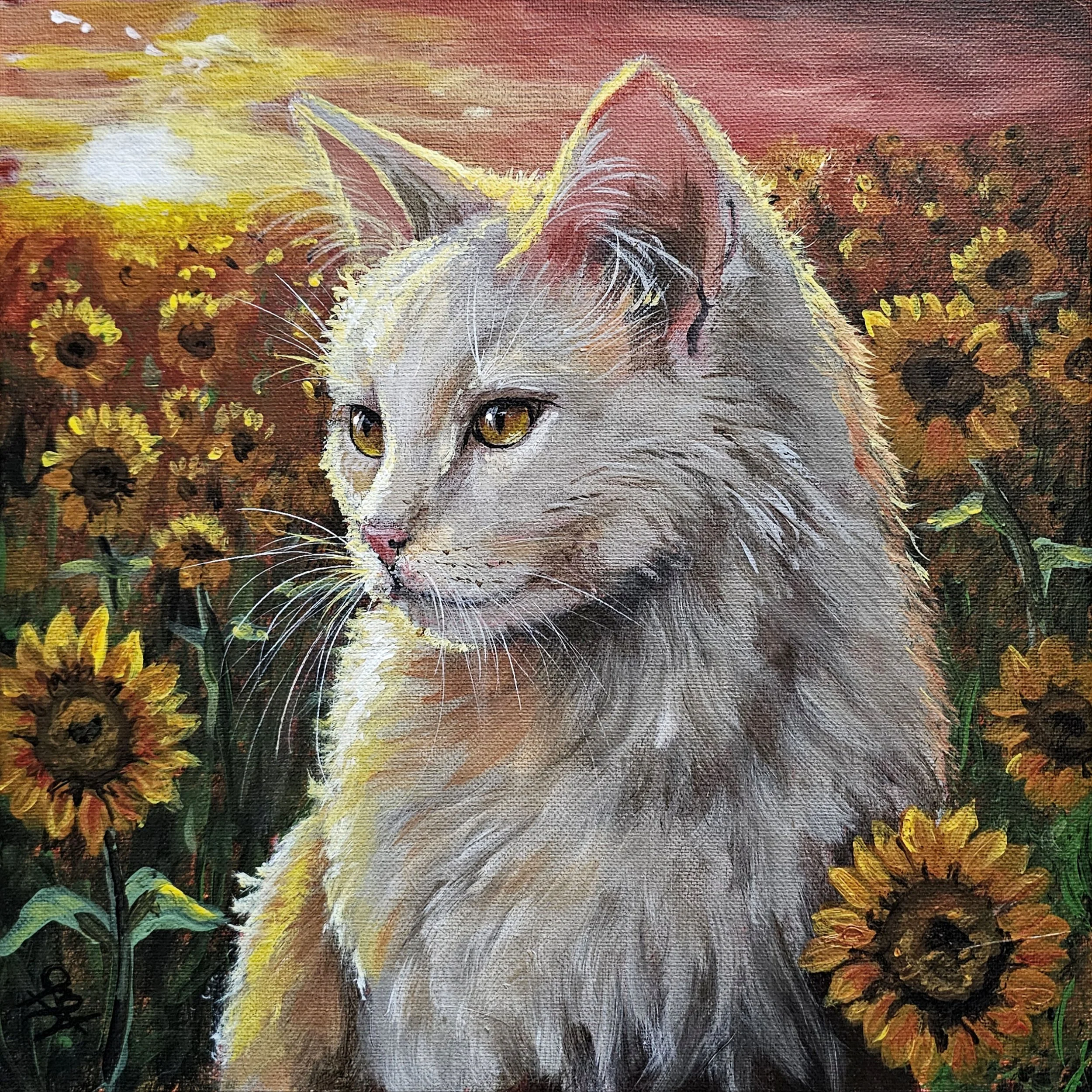 Sunflower Cat