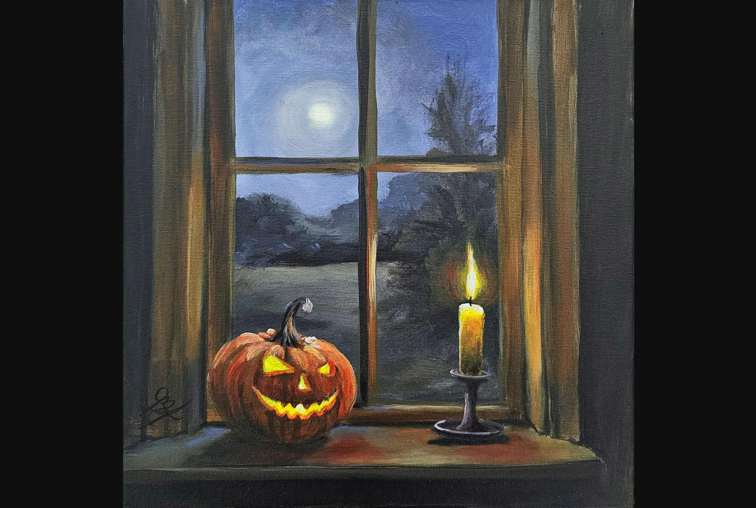 Jack-O-Lantern Window