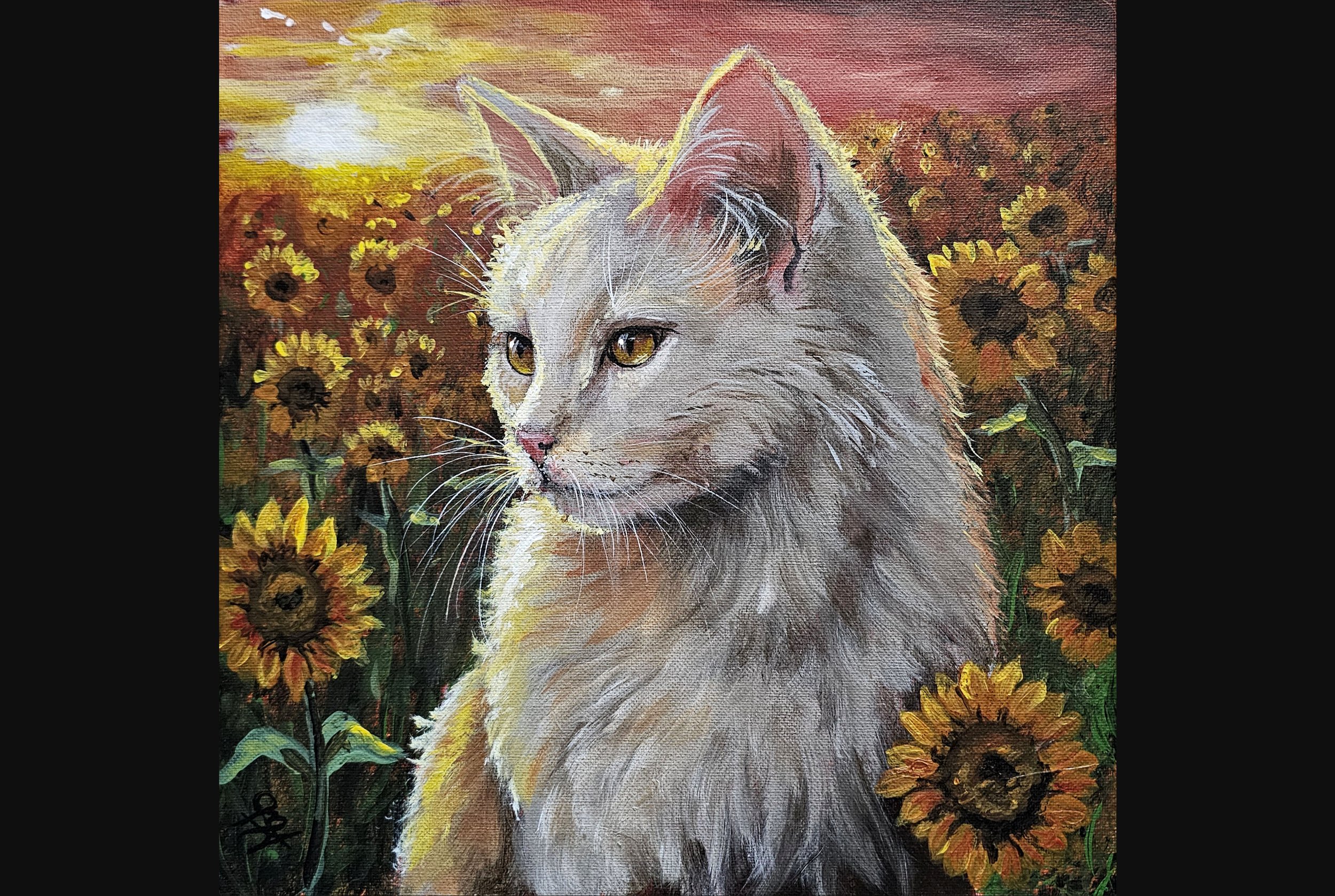 Sunflower Cat