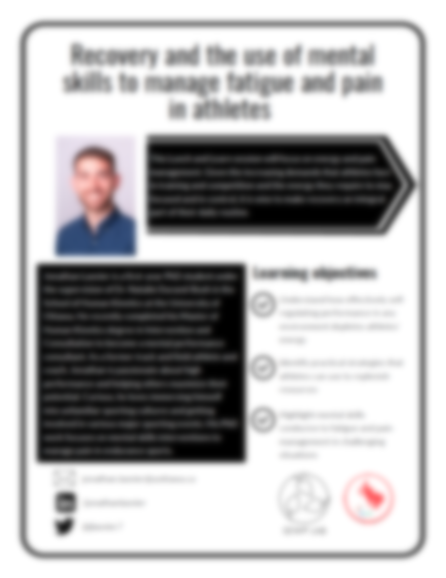 Recovery and pain management