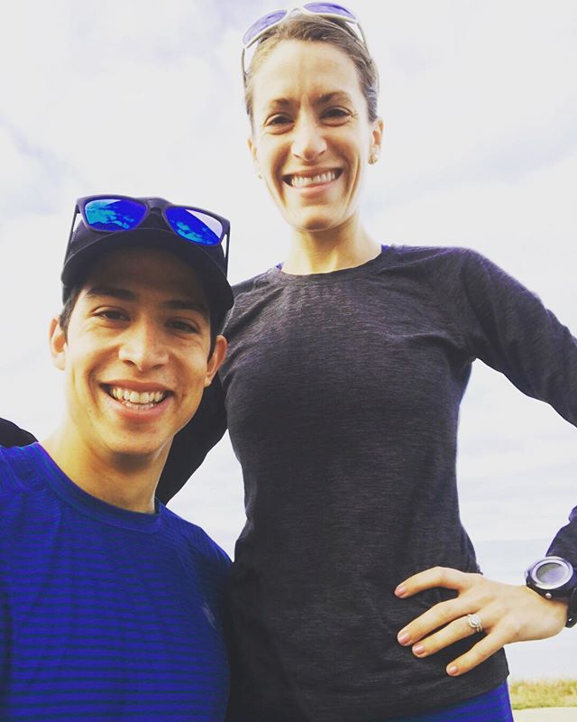 #globalrunningday is the best because most of my running days are spent running with you 😍 I’m so excited @mrsetht will get to see and experience my favorite marathon that holds so many special memories in less than two weeks @grandmasmarathon
#teamtotten #marriage #gmas18 #tapertime #rabbitPRO #spALTRA #embracethespace