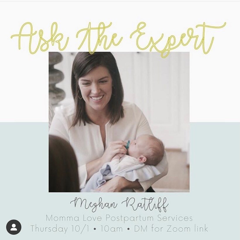 Join me with @the_village_for_moms this morning at 10am central where will be answering your questions and chatting all things 4th trimester. ❤️✨