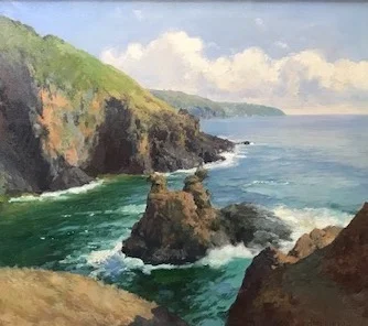 Peder Jacob Marius Knudsen, Danish (1868-1944) By the Coast , 1928 Oil on Canvas, 25 1/4 x 28 1/2 inches; Signed, dated lower right, "1928 Peder Knudsen"