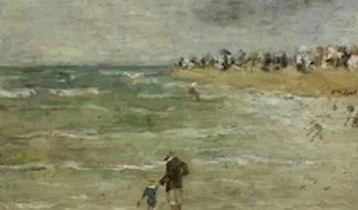 Gabriel Spat, French (1890-1967) En Bretagne Oil on Board, 6 7/8 x 11 3/8 inches Signed middle left