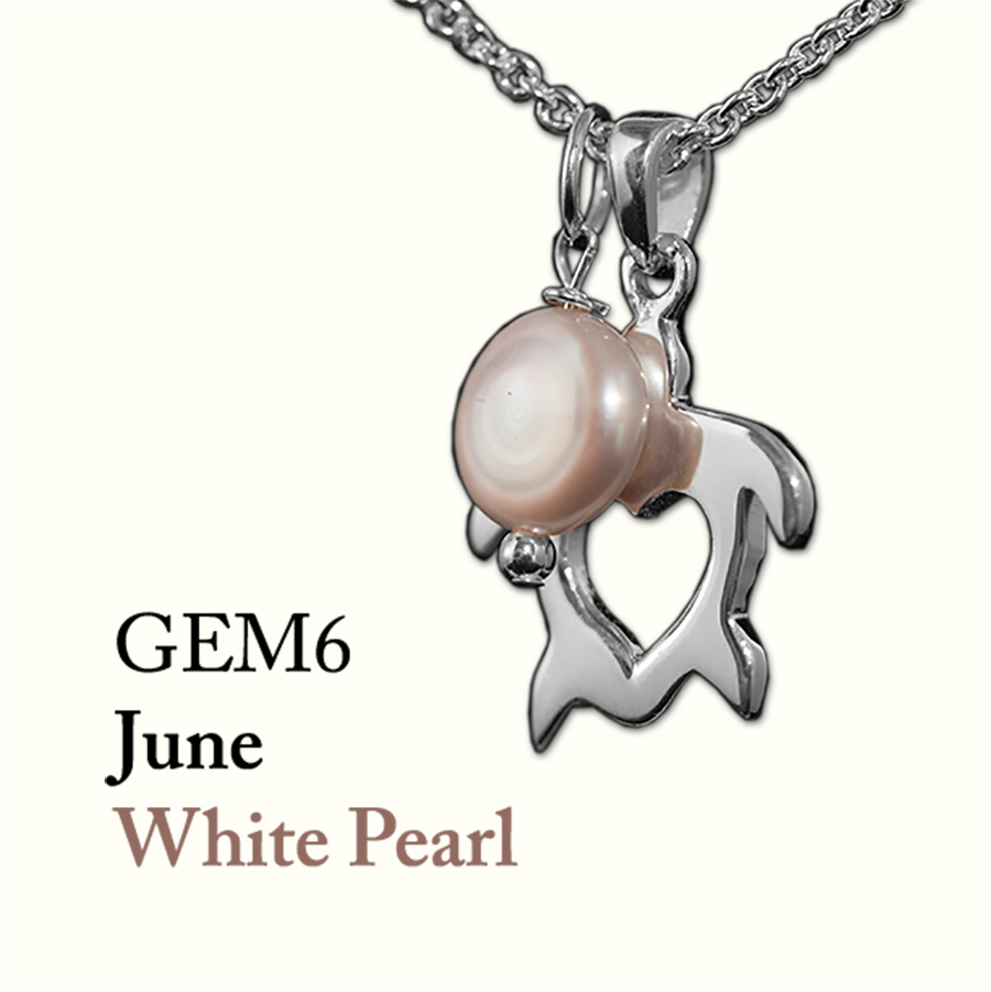 June White Pearl Gem Drop