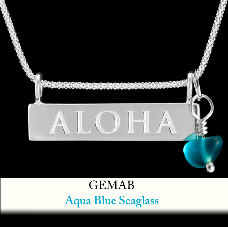 Aqua Blue Seaglass Gem Enhancer