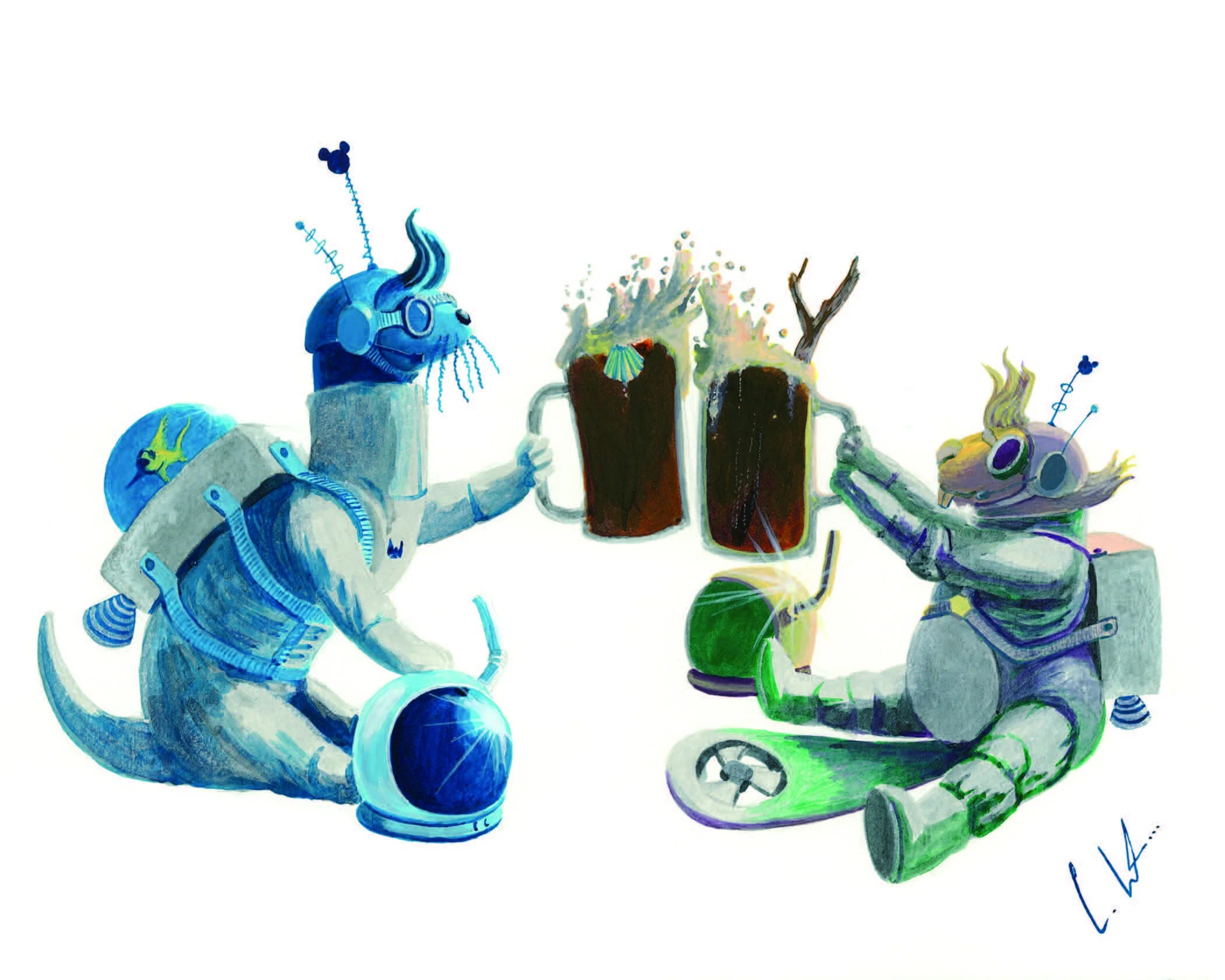 Commander Jimothy and Wing-Beaver Dam-It Delmar