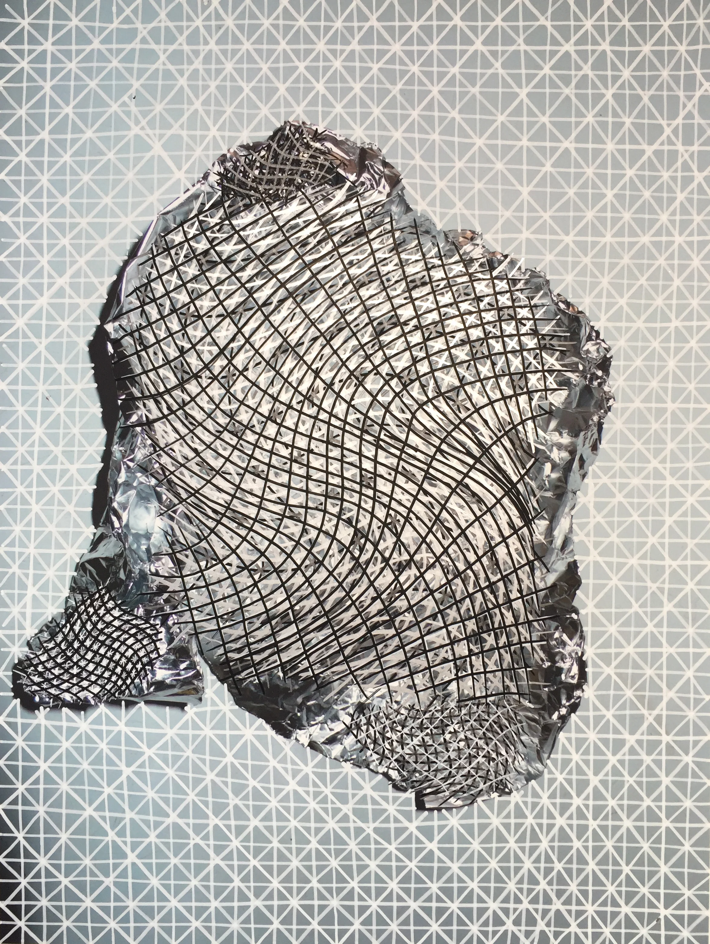  Untitled, acrylic pen drawing on digital photo print, 22 x17 in. 