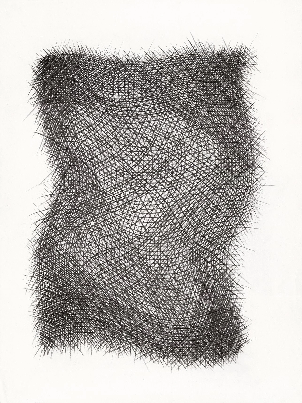  Pencil Grid, pencil on paper, 18 × 24 in. 
