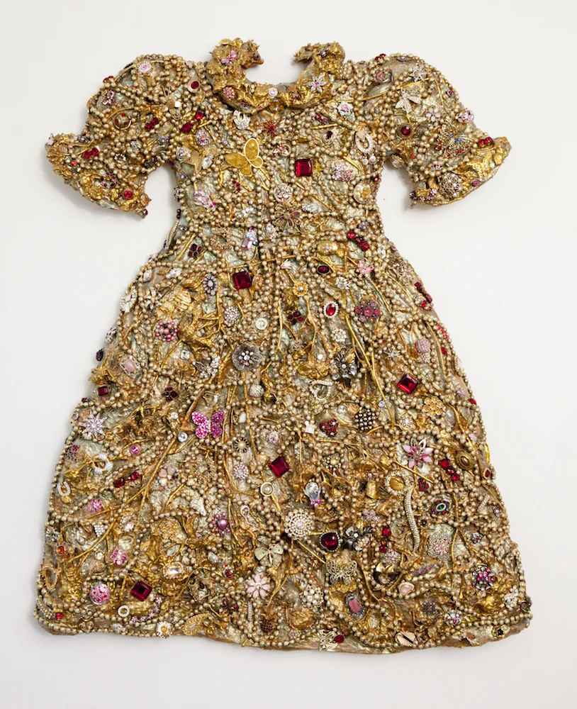 Party Dress No. 2, 2015, mixed media relief, 32.25 x 28.5 x 3.5 inches