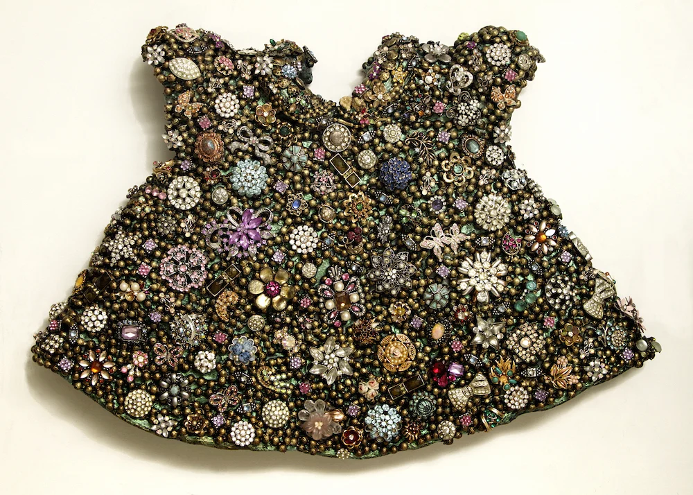 So Precious, 2014, mixed media relief with encaustic, 14 x 21 x 3.5 inches
