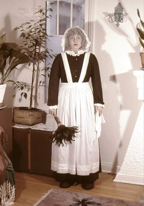 Self Portrait As An Old Maid, 1977, mixed media sculpture, life-cast, life size