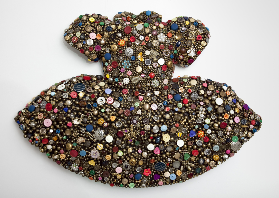 Glorious Bits, 2012, mixed media relief, 30 x 44 x 5 inches