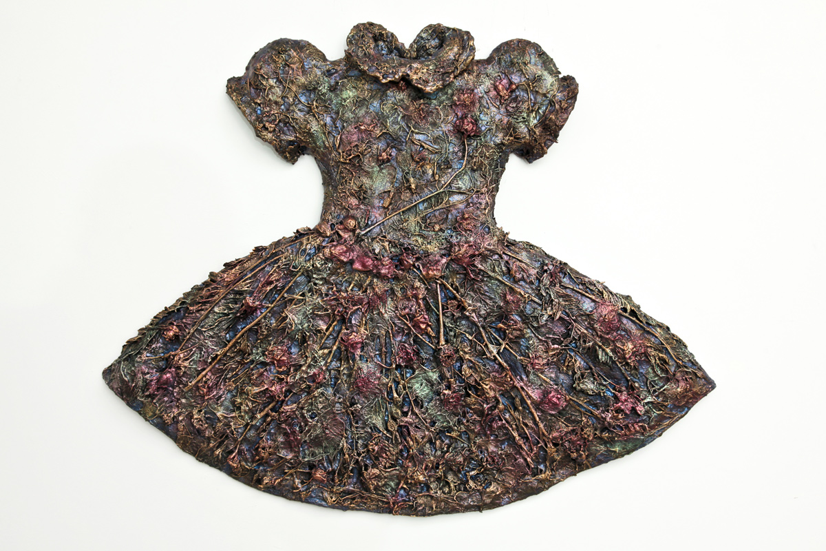 The Gift, 2011, mixed media relief, 32 x 41 x 3 inches