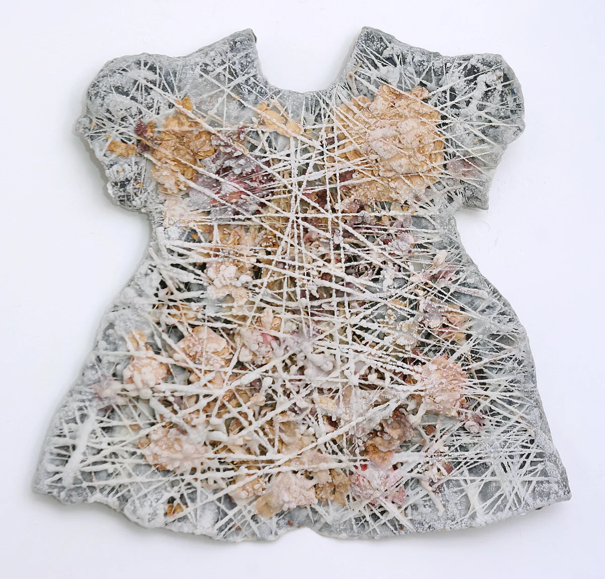 Reclaimed, 2009, mixed media relief with encaustic, 17 x 18 x 3 inches