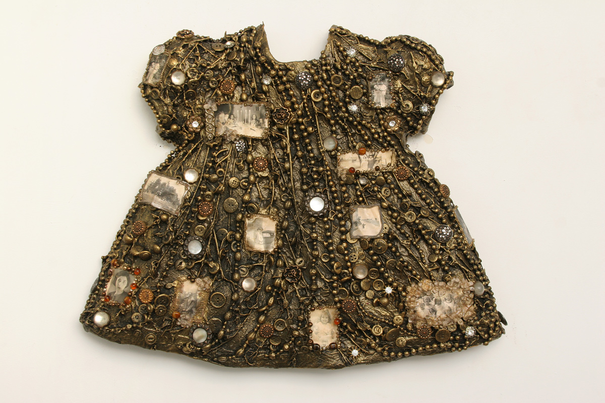 Trinket, 2008, mixed media relief, 17 x 21 x 3 inches
