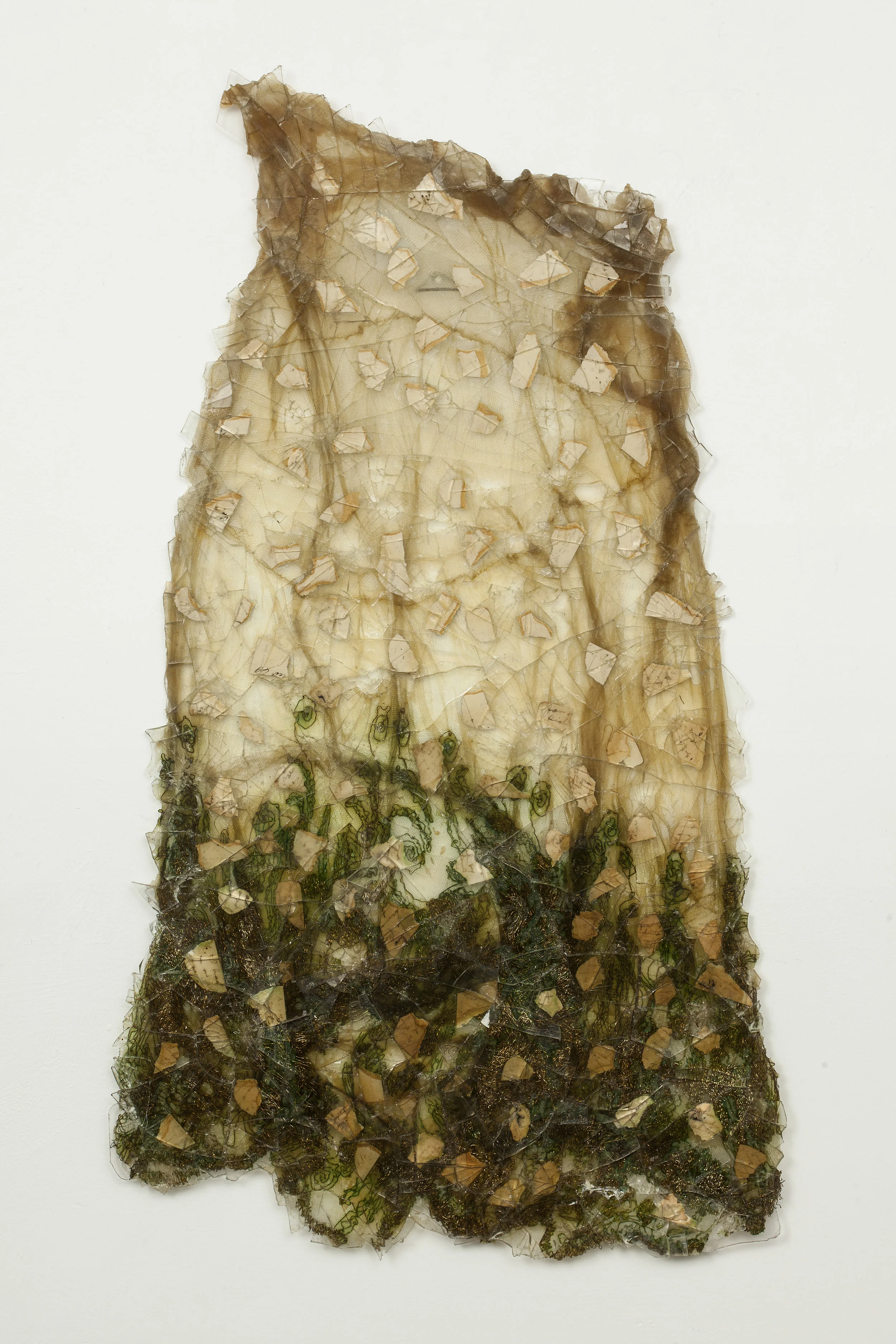 Shattered Skirt, 1979, mixed media, 29 x 17 x 1 inches