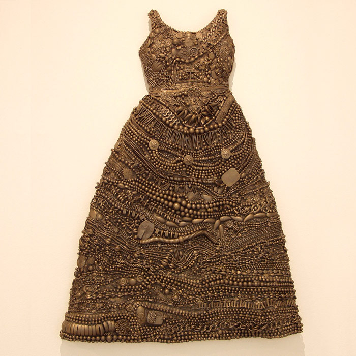 Love's Armor, 1999, mixed media relief, 16.5 x 19 x 11 inches