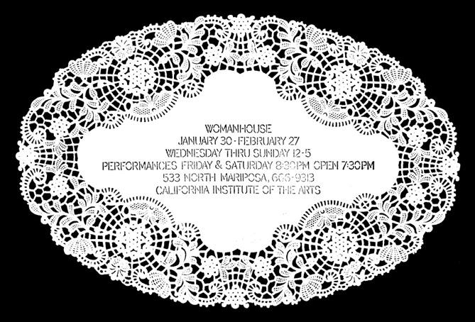 Original invitation to Womanhouse , 1972, from the archives of Miriam Schapiro that are housed at Rutgers University, New Jersey