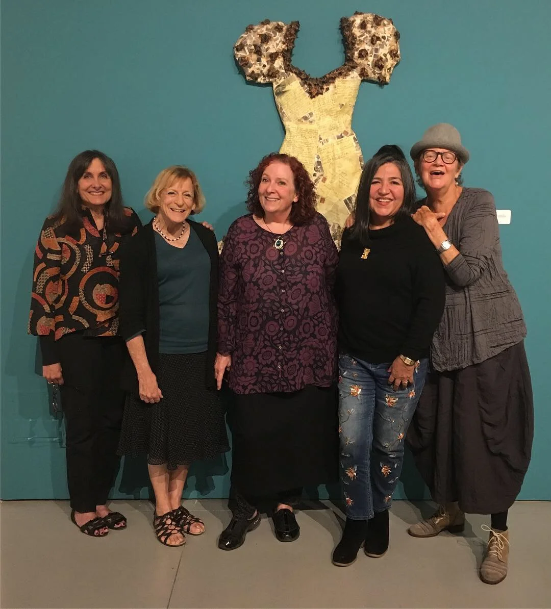 Joanne Julian, Ruth Wiseberg, the artist, Linda Vallejo and Betty Ann Brown.