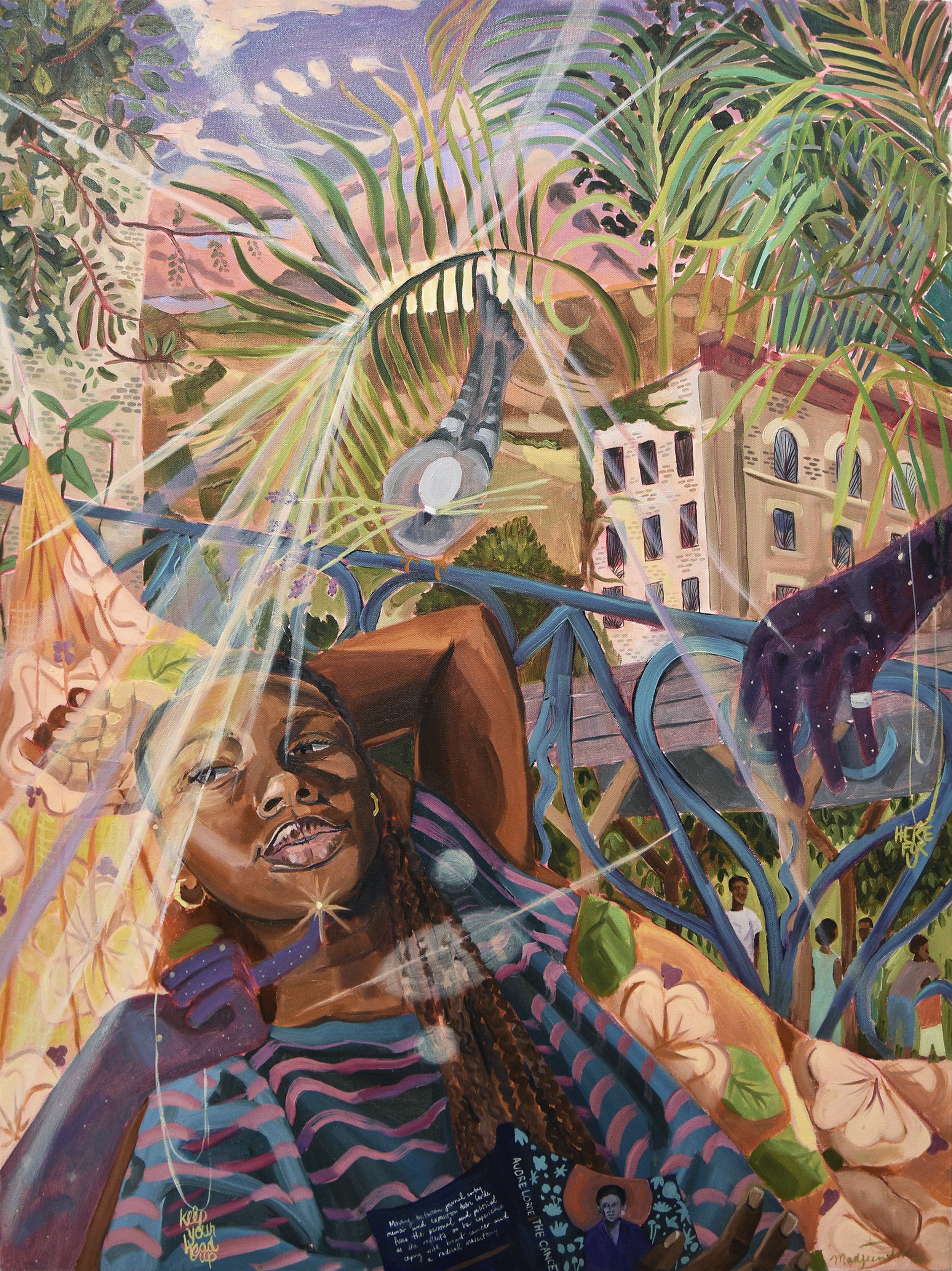    A Very Good Me  , 2024, oil on canvas, 30 × 40 inches 