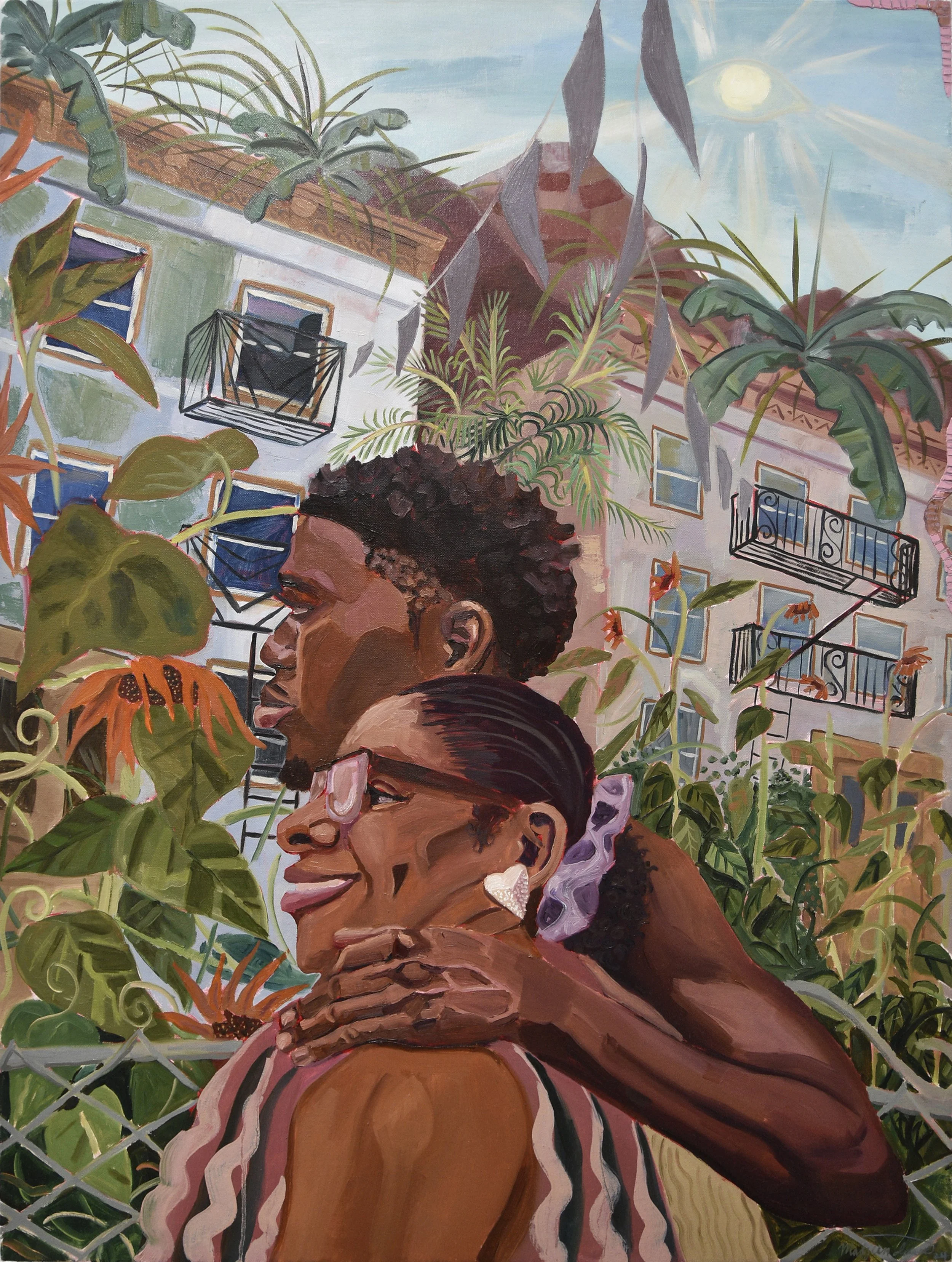    Passing Through, Came to See You,   2024, oil on canvas, 30 x 40 inches 