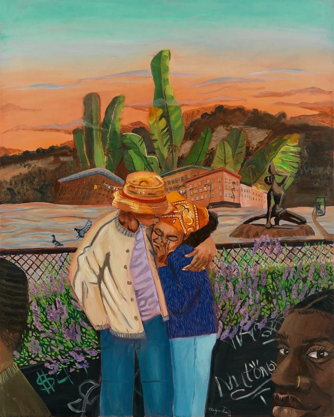    Peachy, Good and Plenty  , 2022, oil on canvas, 32 x 40 inches   *in private collection * 