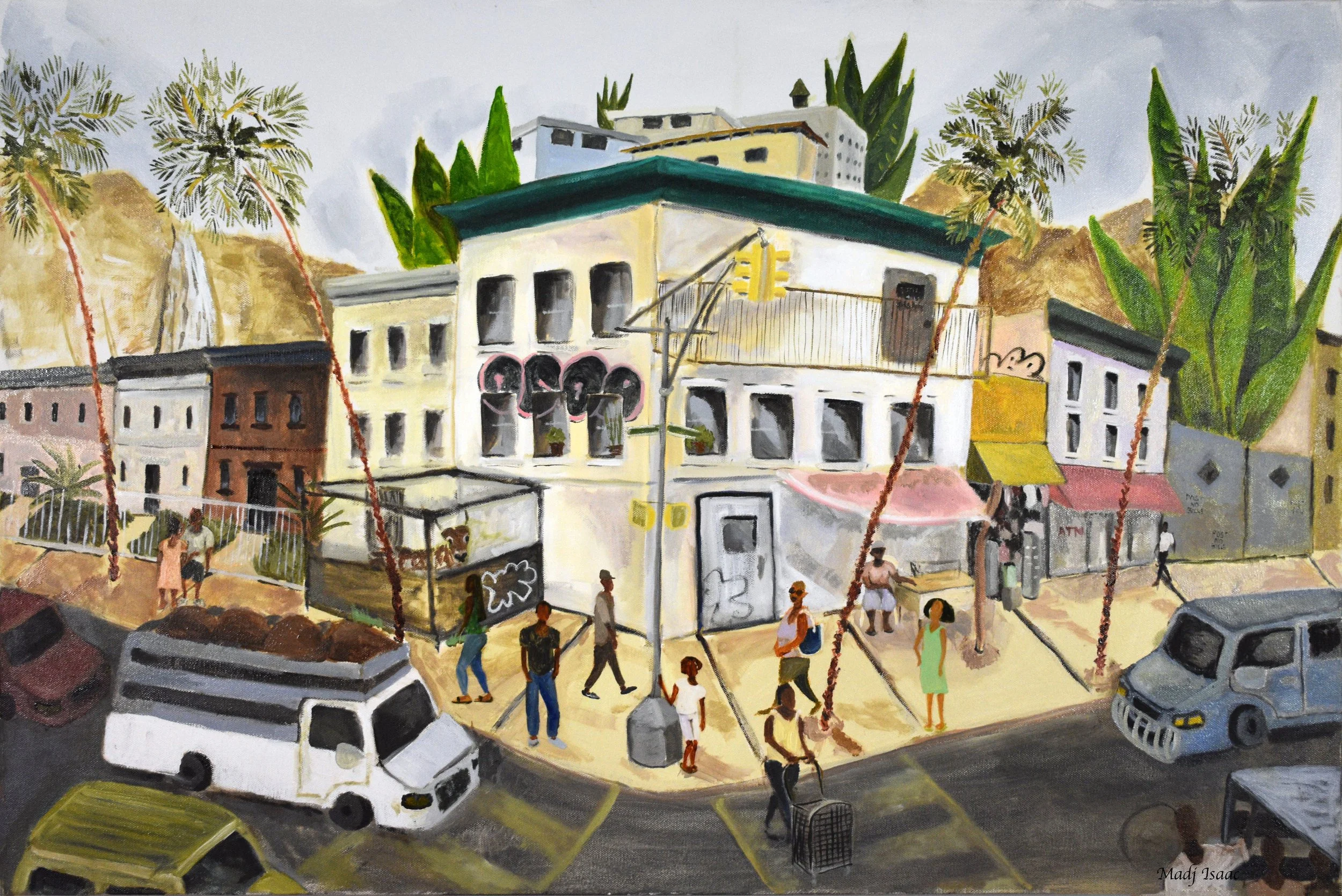    Flatbush Island IV,   2018, oil on canvas, 24 × 30 inches 