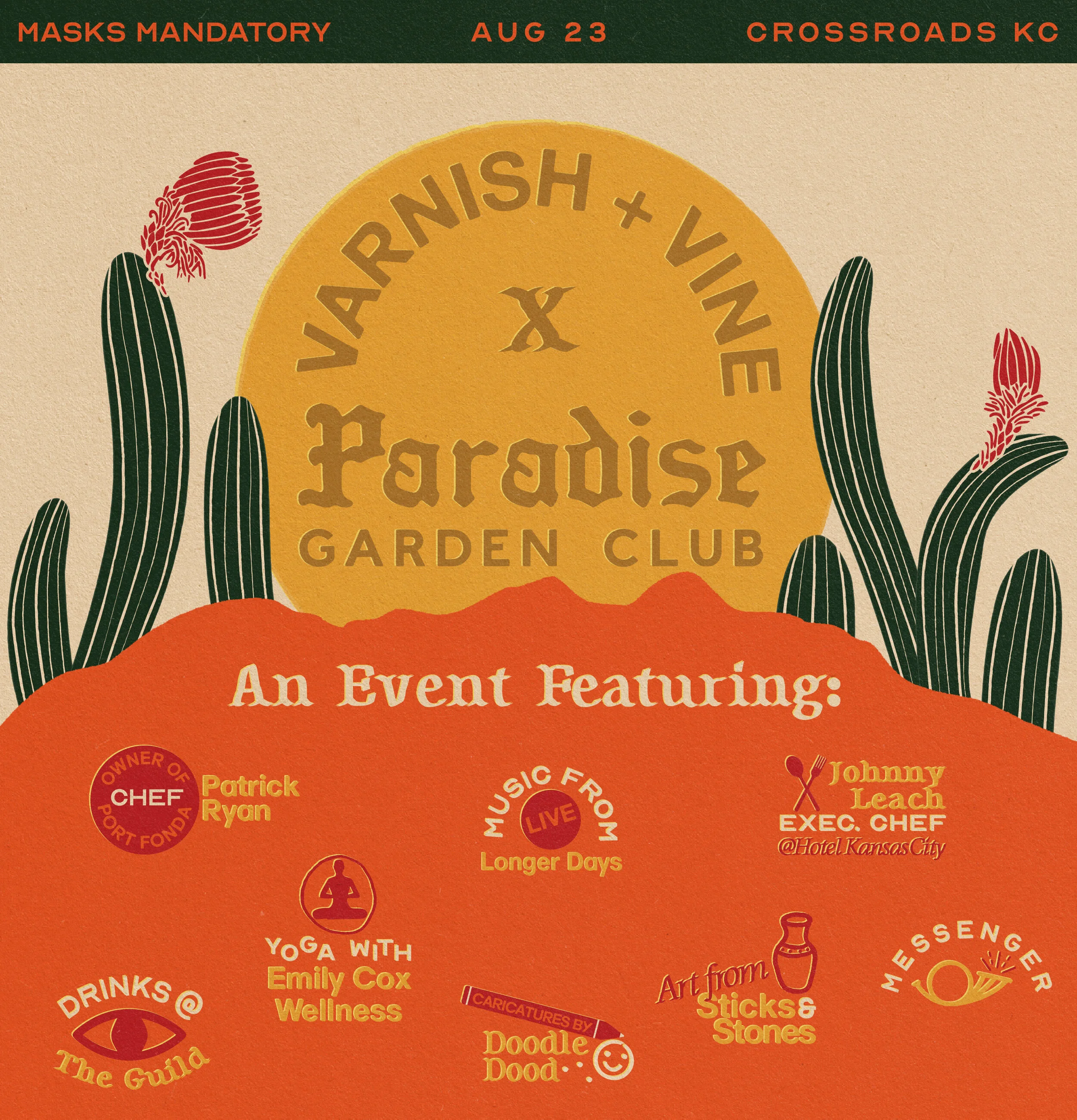 Paradise Garden Club &amp; Varnish + Vine 