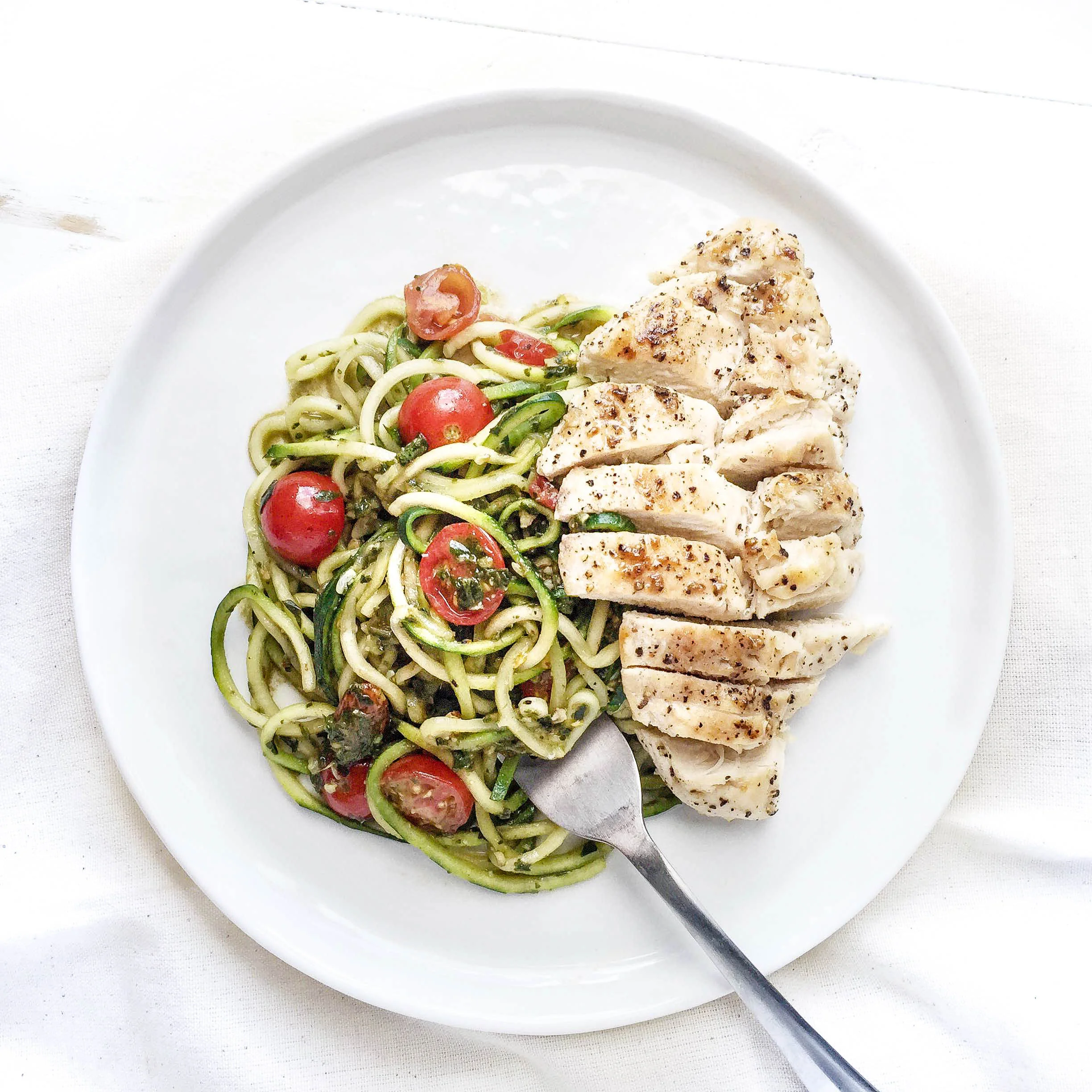 Zucchini Pesto Pasta