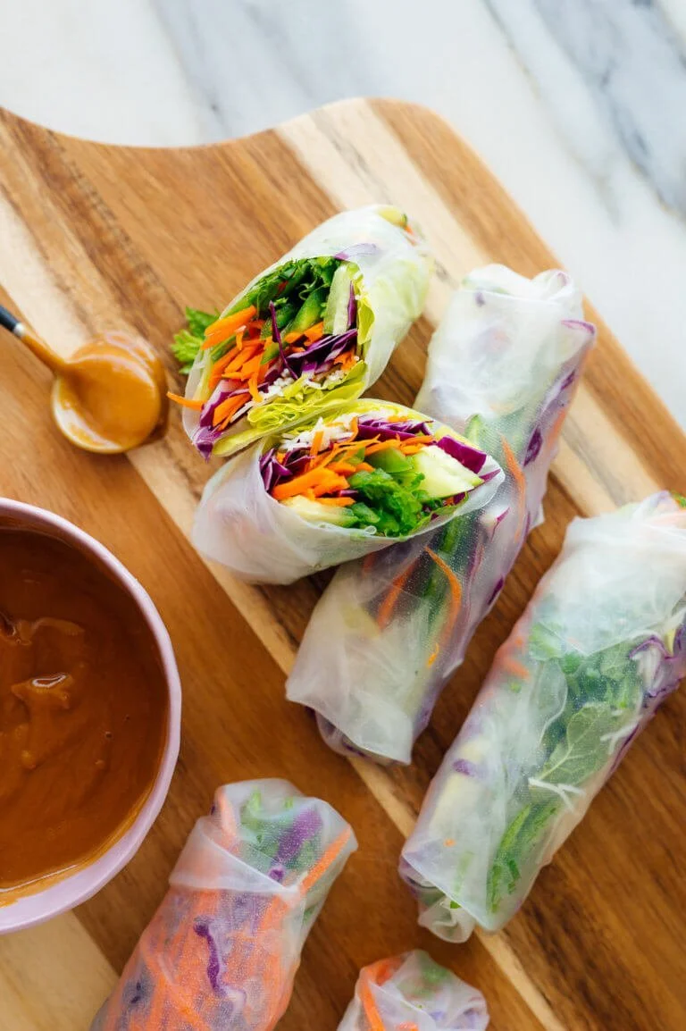 Spring Rolls + Peanut Sauce