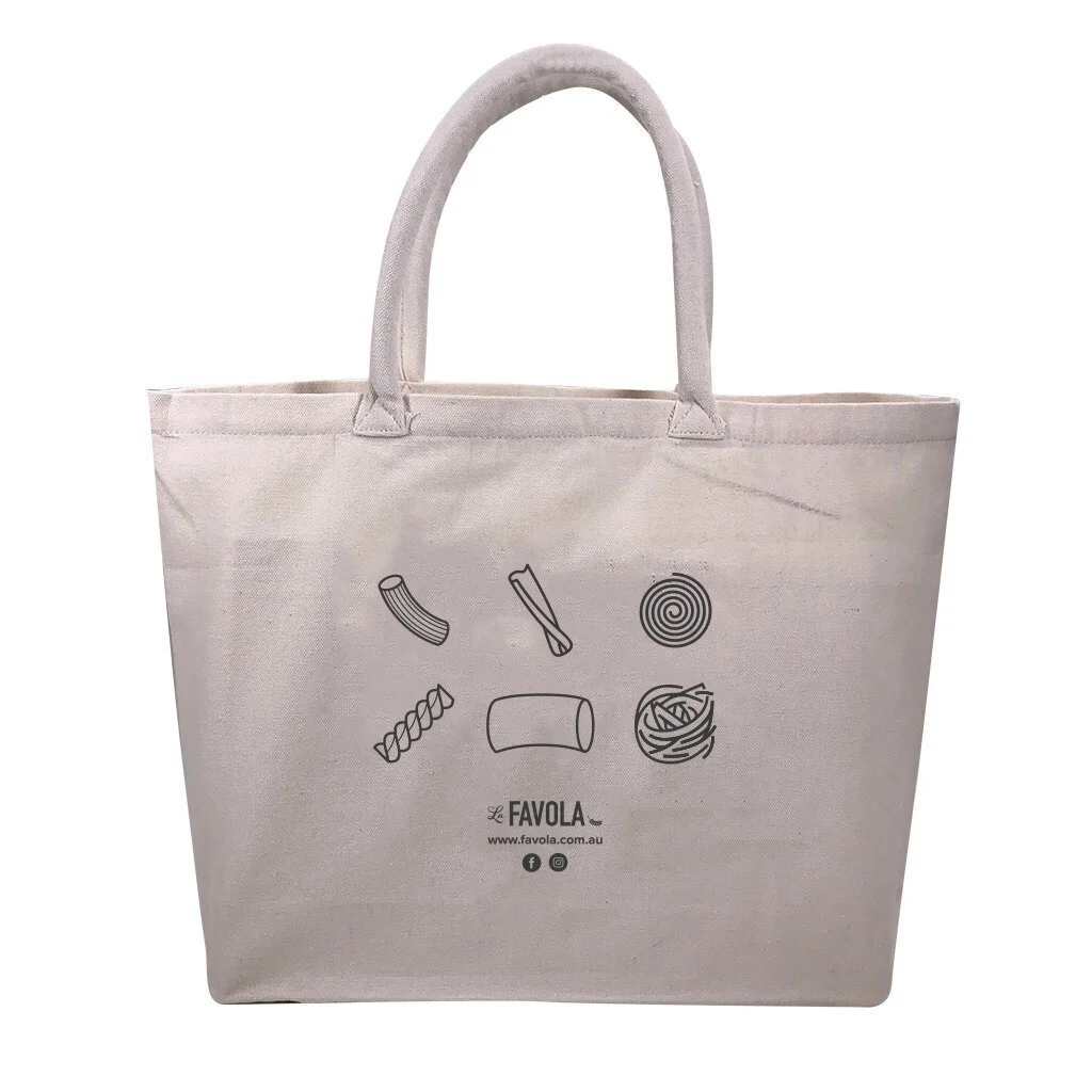 cream shopper bag