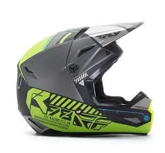 FLY Elite Onset Helmet matte black/gray/hi-vis