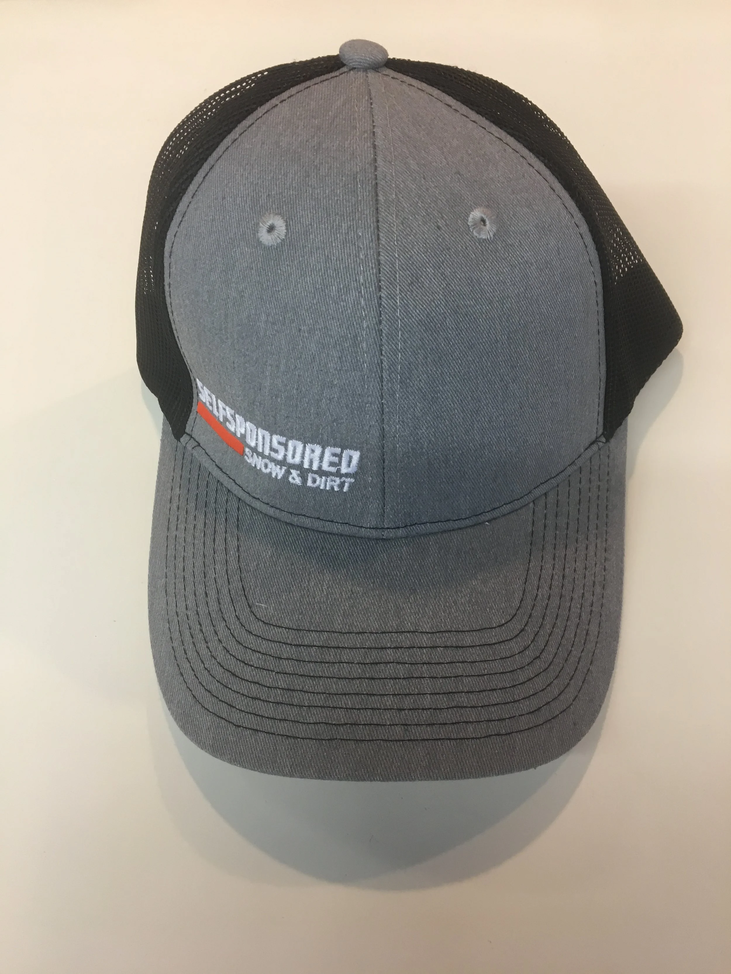 SELFSPONSORED Mesh Snap-back Hat gray